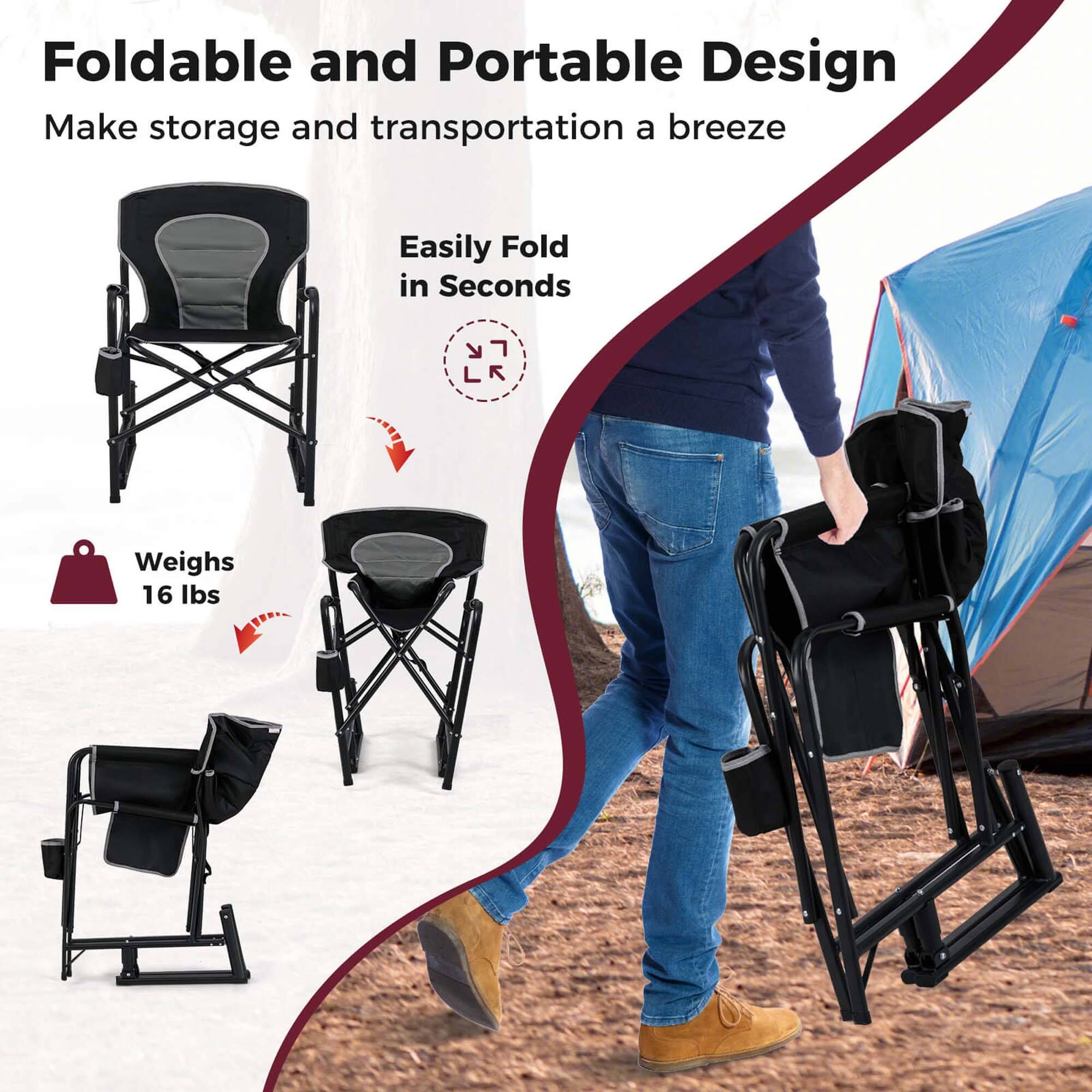 Foldable and Portable Design  
Make storage and transportation a breeze  

Easily Fold in Seconds  

Weighs 16 lbs
