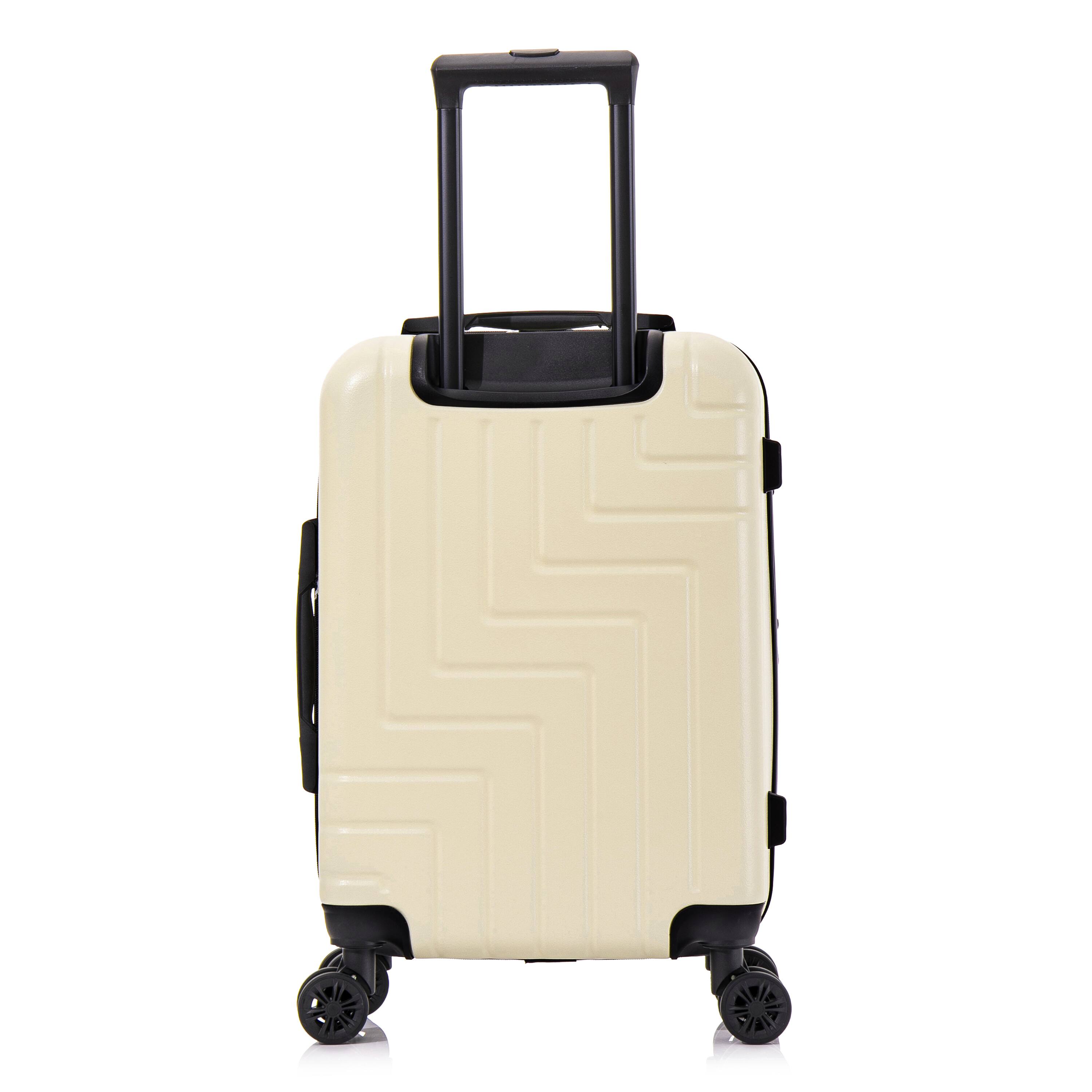 Alt View 1. DUKAP - Zahav Lightweight Hardside Spinner Luggage 20" Carry-On - SAND.