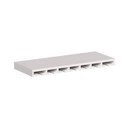 Boyel Living - 30-in W x 1.5-in H x 12-in D Shaker Stemware Glass Holder Cabinet Accessory - Glacier White