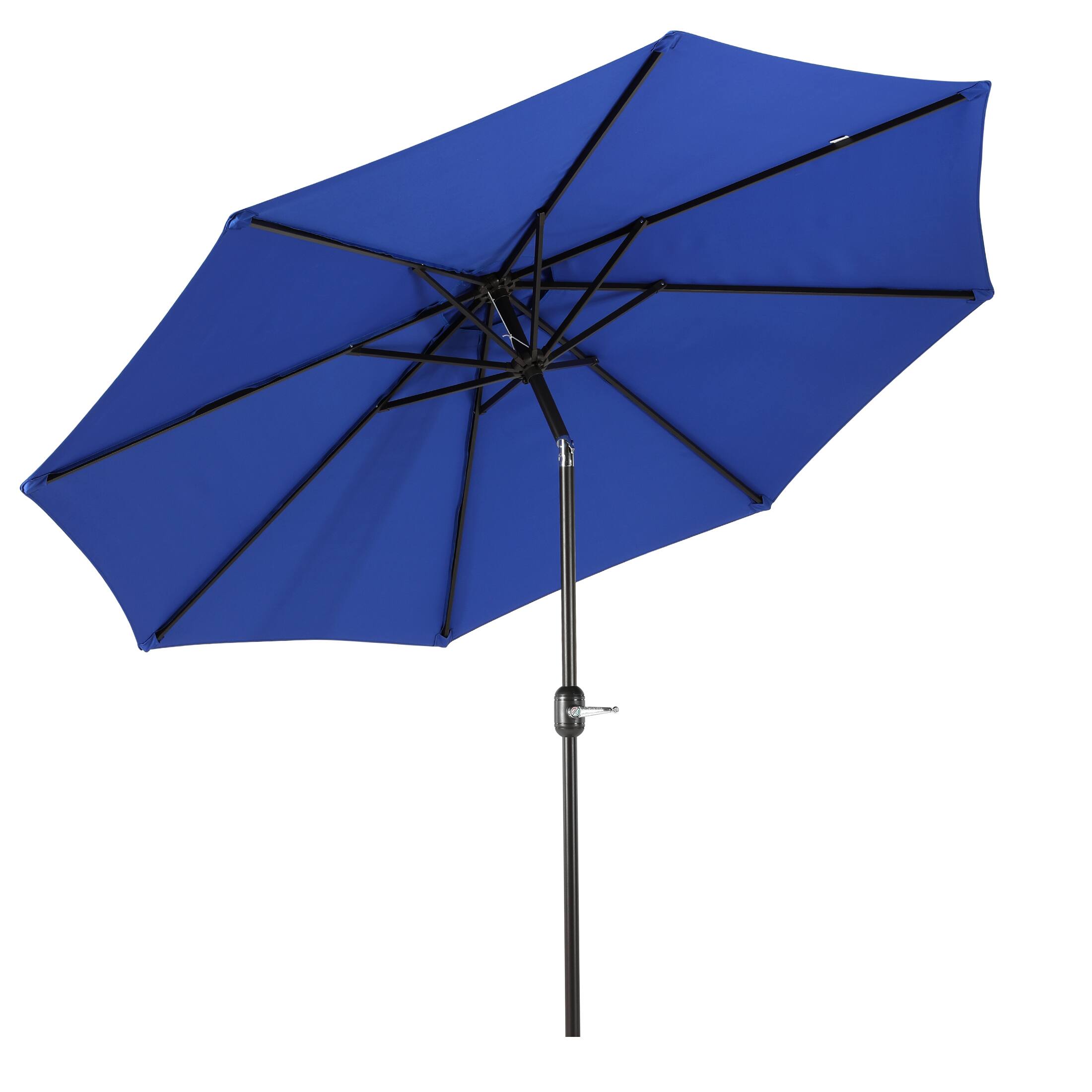 Back. WestinTrends - WestinTrends Paolo 9 ft. Patio Table Umbrella with tilt and crank features - Royal Blue.