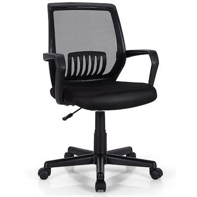 Costway Executive Mesh Mid Back Office Chair with Adjustable