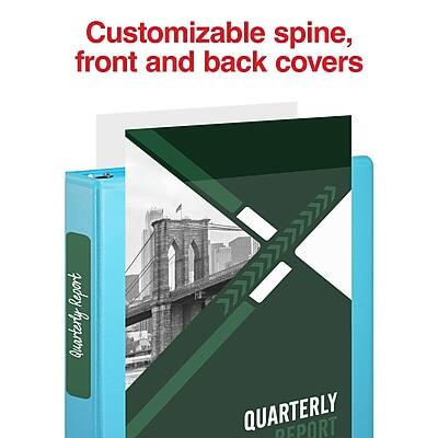 Customizable spine, front and back covers

QUARTERLY REPORT