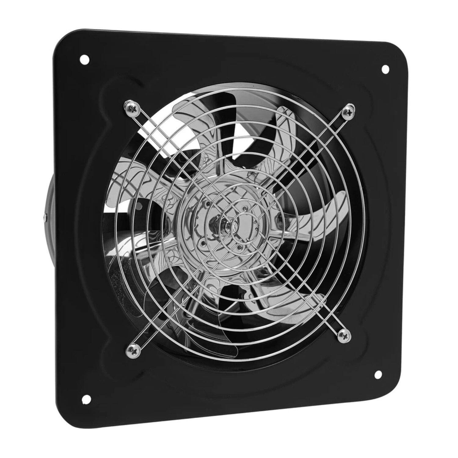 Alt View 1. Home Collection - 8" Portable Wall-Mount Kitchen Exhaust Ventilation Fan with Backdraft Damper.