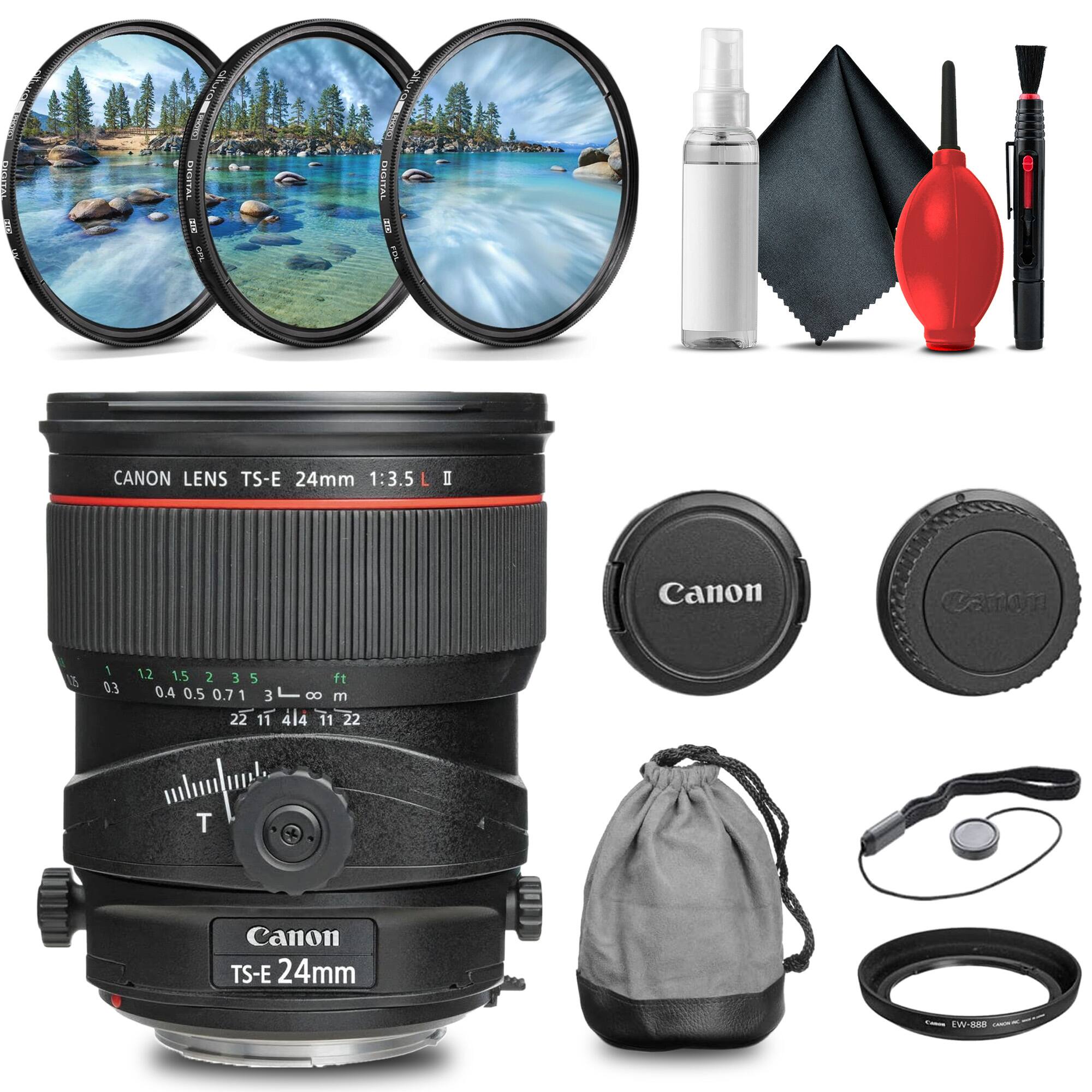 CANON LENS TS-E 24mm 1:3.5 L II

Canon TS-E 24mm

1 1.2 1.5 2 3 5 ft
0.4 0.5 0.7 1 3 300 8 m

22 11 4 11 22

Canon

EW-88

Canon

Canon