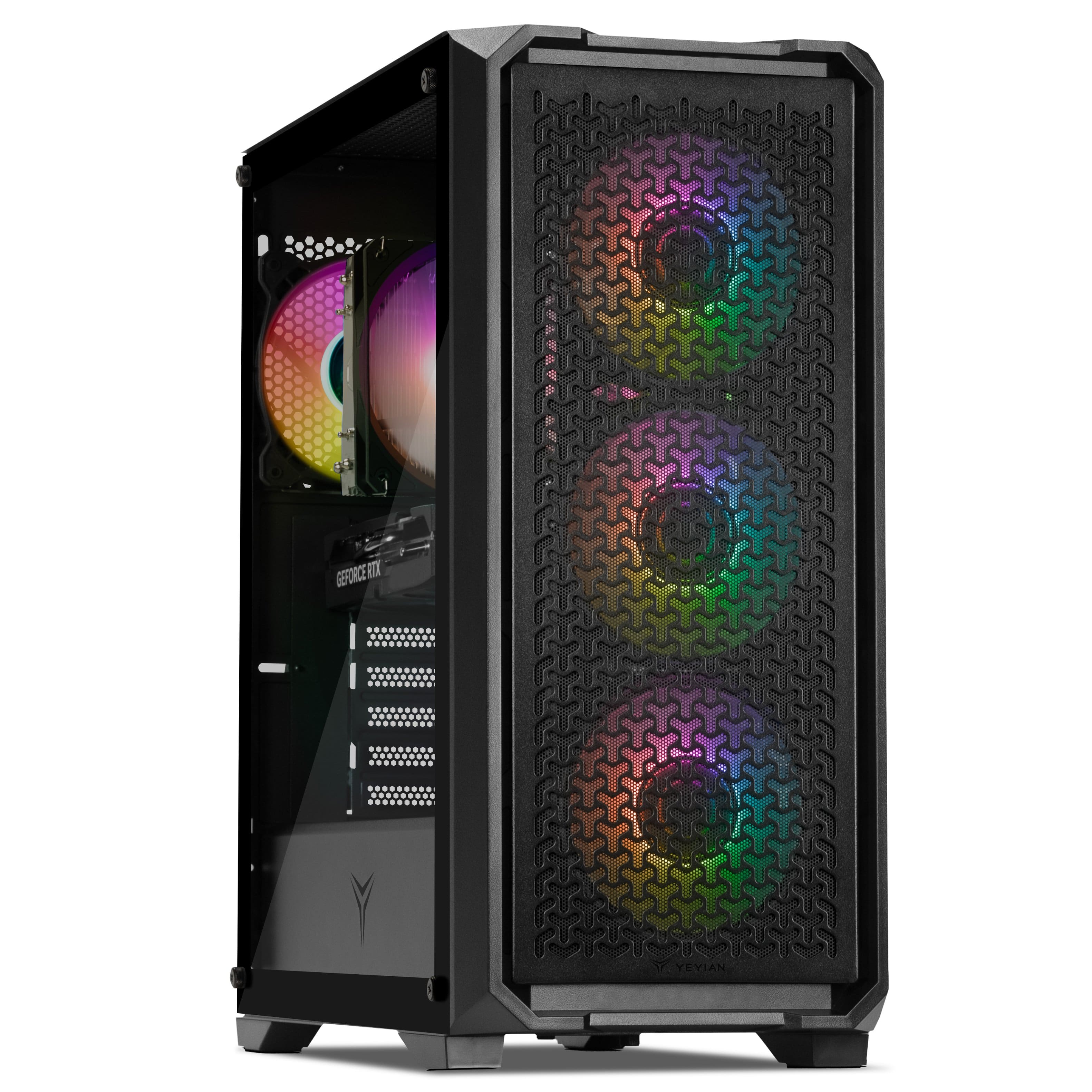 YEYIAN - Gaming PC. AMD Ryzen 7 8700F, Nvidia RTX 5060 8GB GDDR7, 1TB, 16GB DDR5, 650W Gold, W11 Home. YPA-VA87F0B-5601U