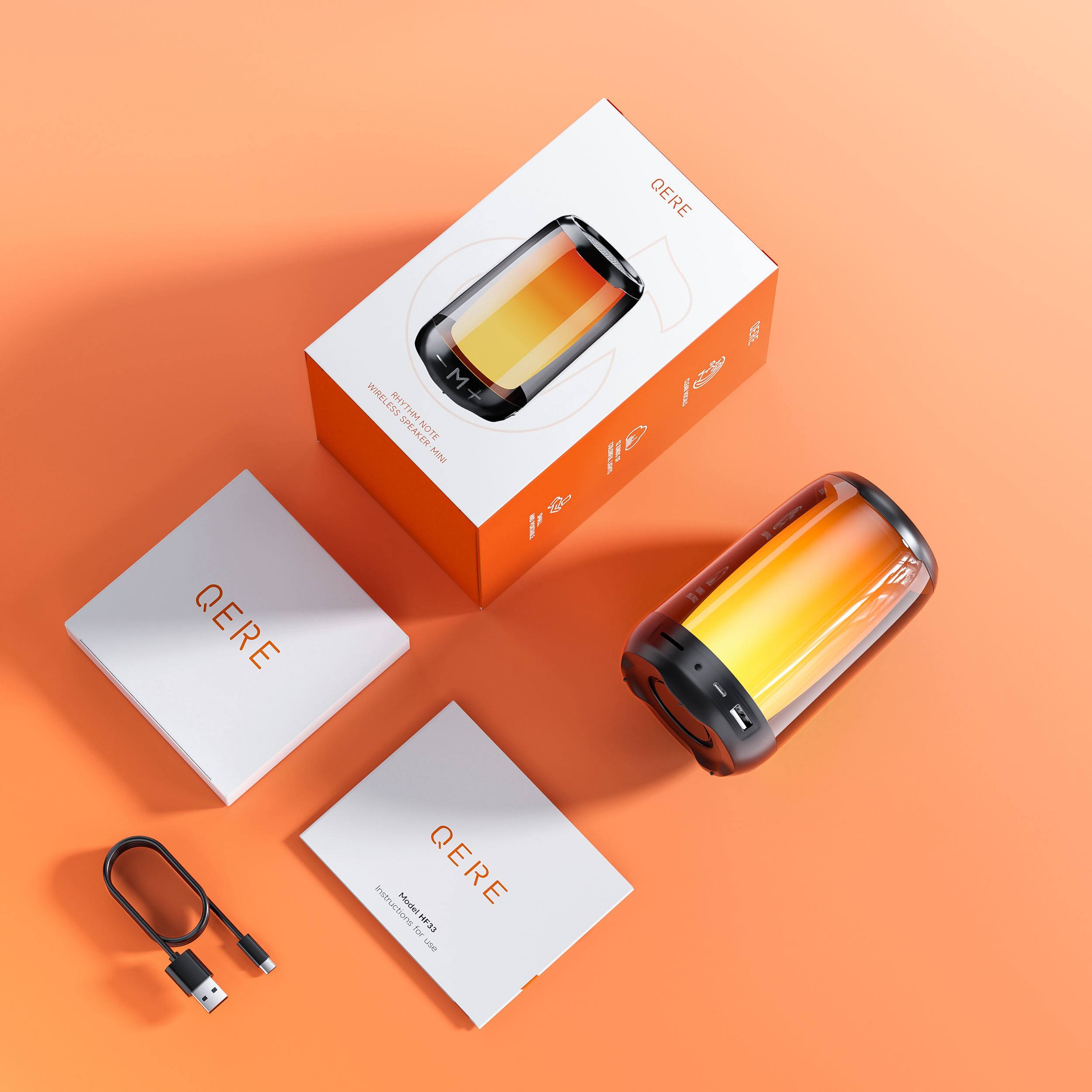 QERE QERE WIRELESS SHAKER HUB - M T

PHYSICAL RHYTHM VISUAL SPEAKER

MINI

Instructions

Model QERE

For F33