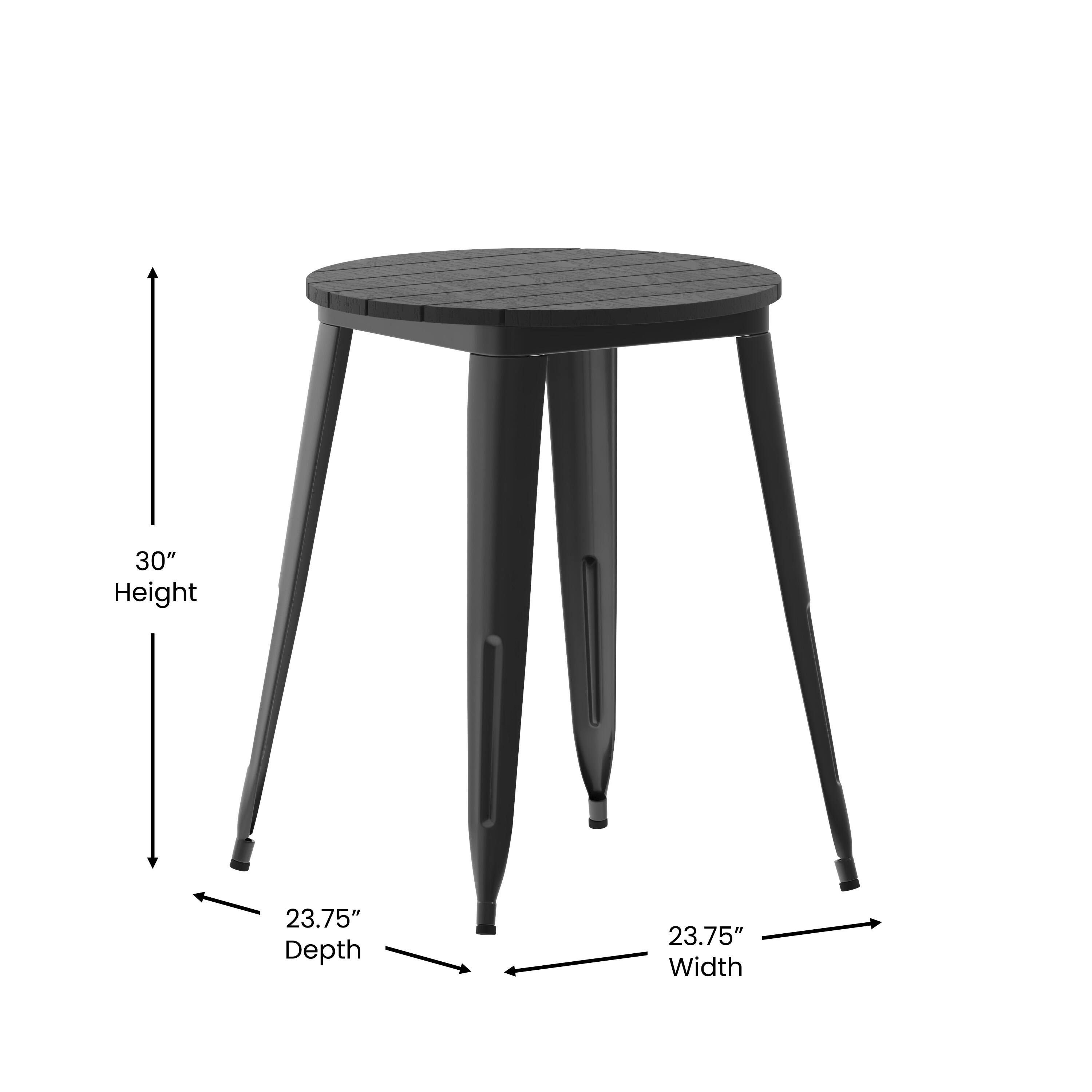 30" Height, 23.75" Depth, 23.75" Width