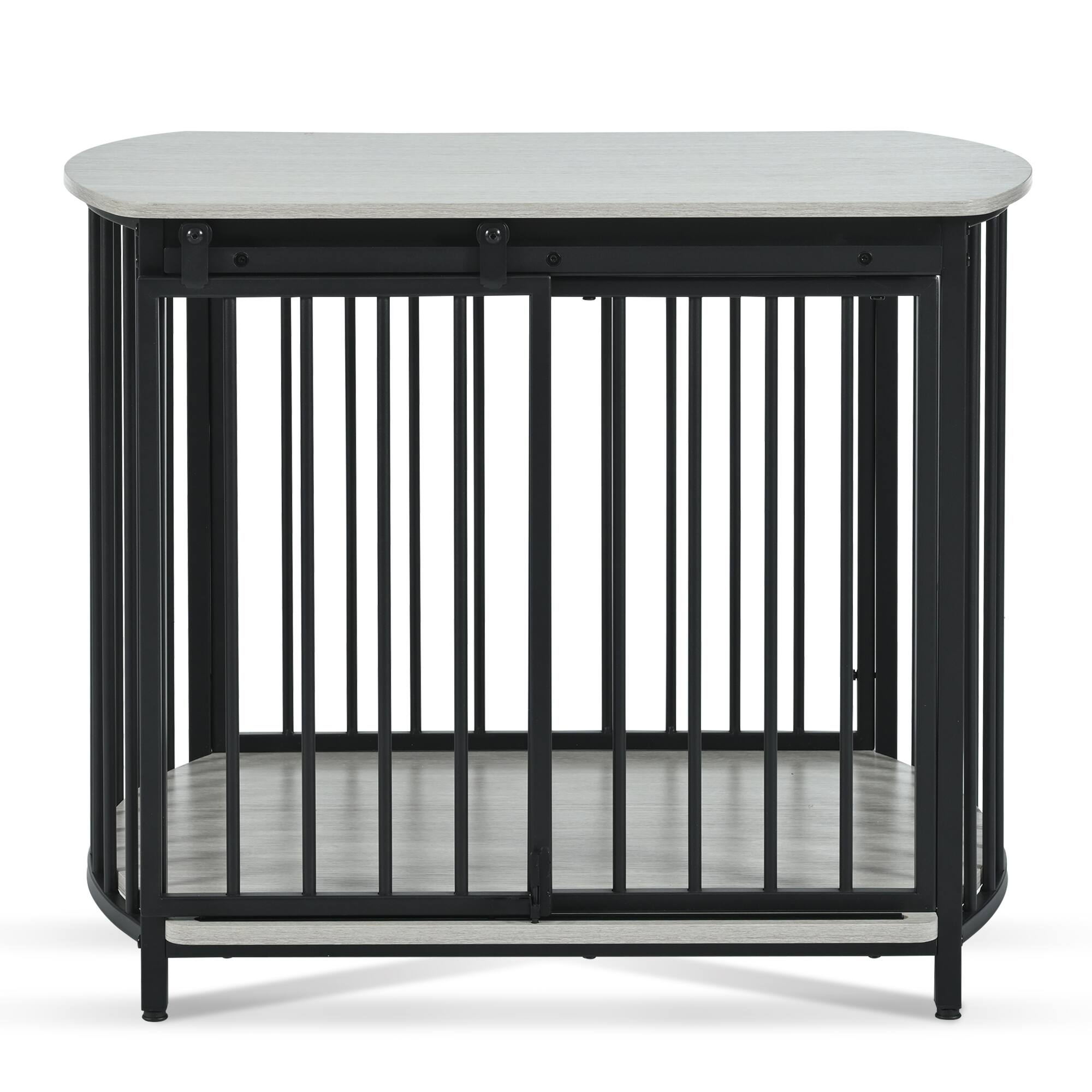 Front. Glintex - 31.5" Furniture Style Dog Crate for Small and Medium Dogs, Modern Dog Crate End Table with Double-Doors.