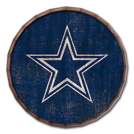 Fan Creations - Dallas Cowboys 24" Cracked Color Barrel Top Sign - Multicolor