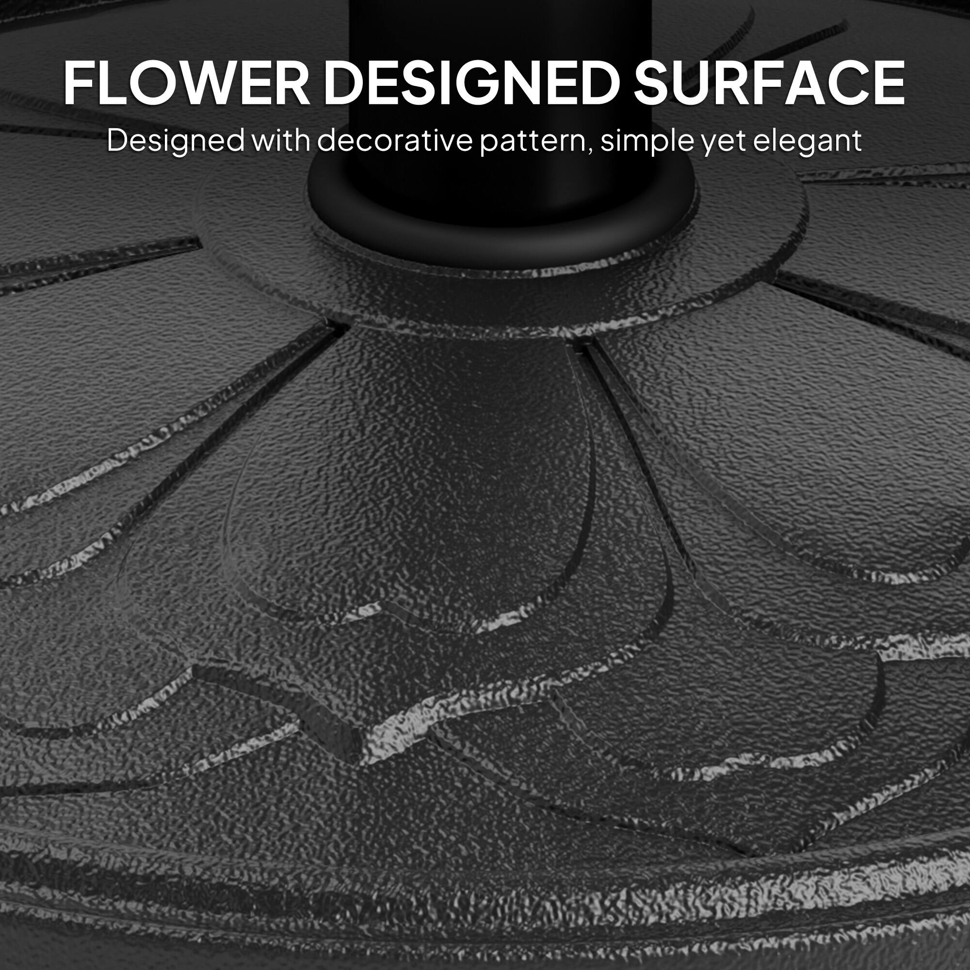 FLOWER DESIGNED SURFACE
Designed with decorative pattern, simple yet elegant