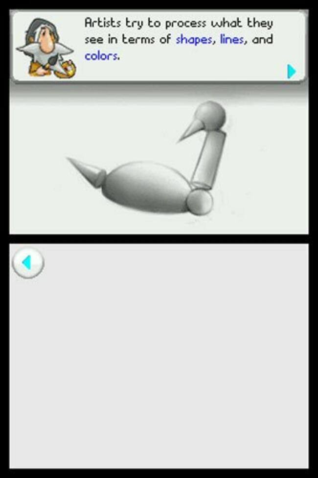 Artists try to process what they see in terms of shapes, lines, and colors.