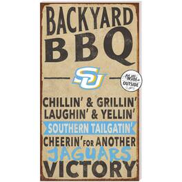 Jardine - Southern University Jaguars 11'' x 20'' Indoor/Outdoor BBQ Sign - Blue