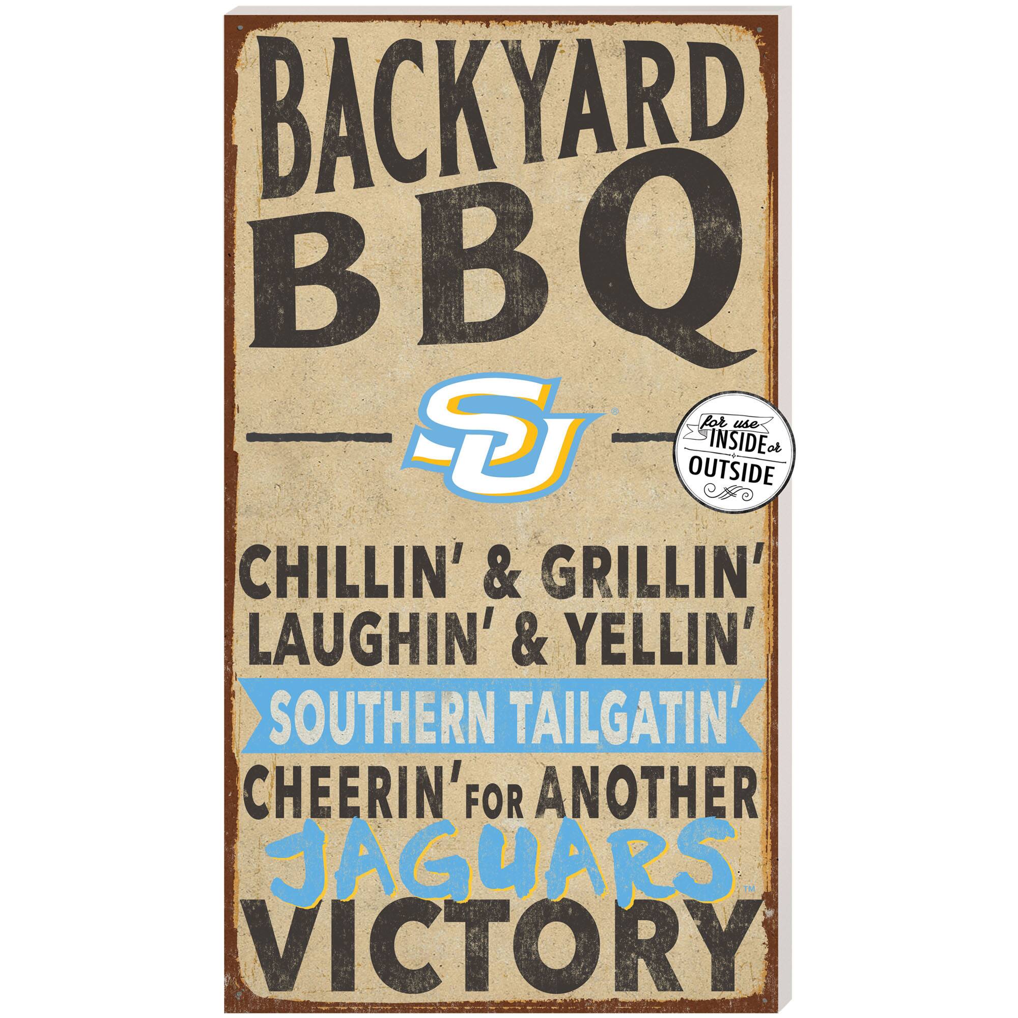 Southern University Jaguars 11'' x 20'' Indoor/Outdoor BBQ Sign
