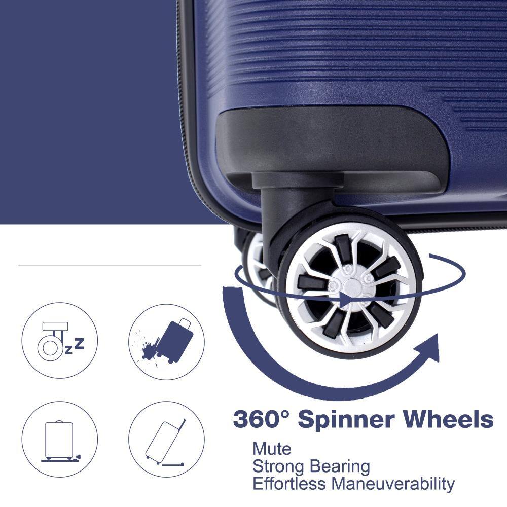360° Spinner Wheels  
Mute  
Strong Bearing  
Effortless Maneuverability