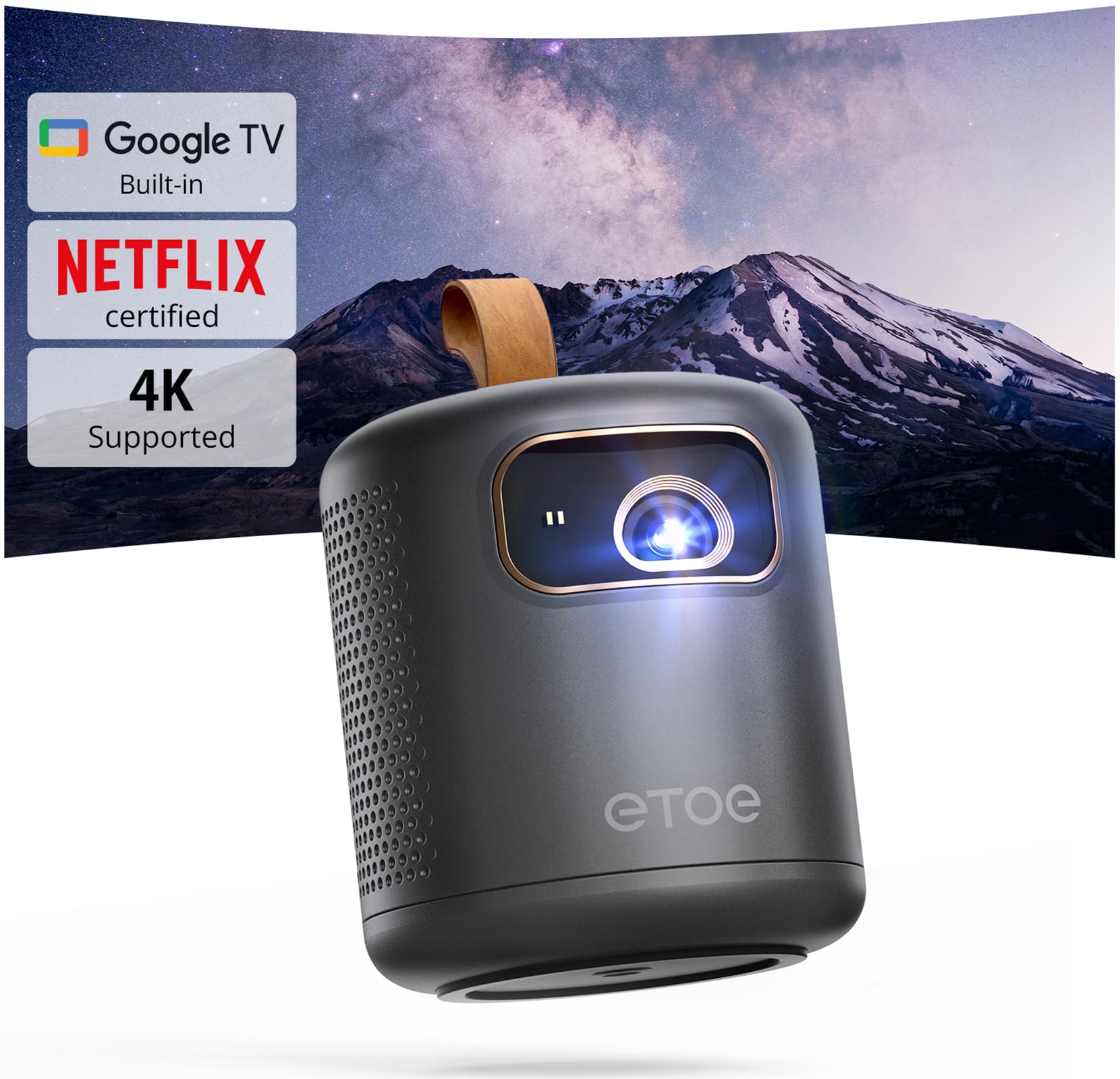 Google TV Built-in  
NETFLIX certified  
4K Supported