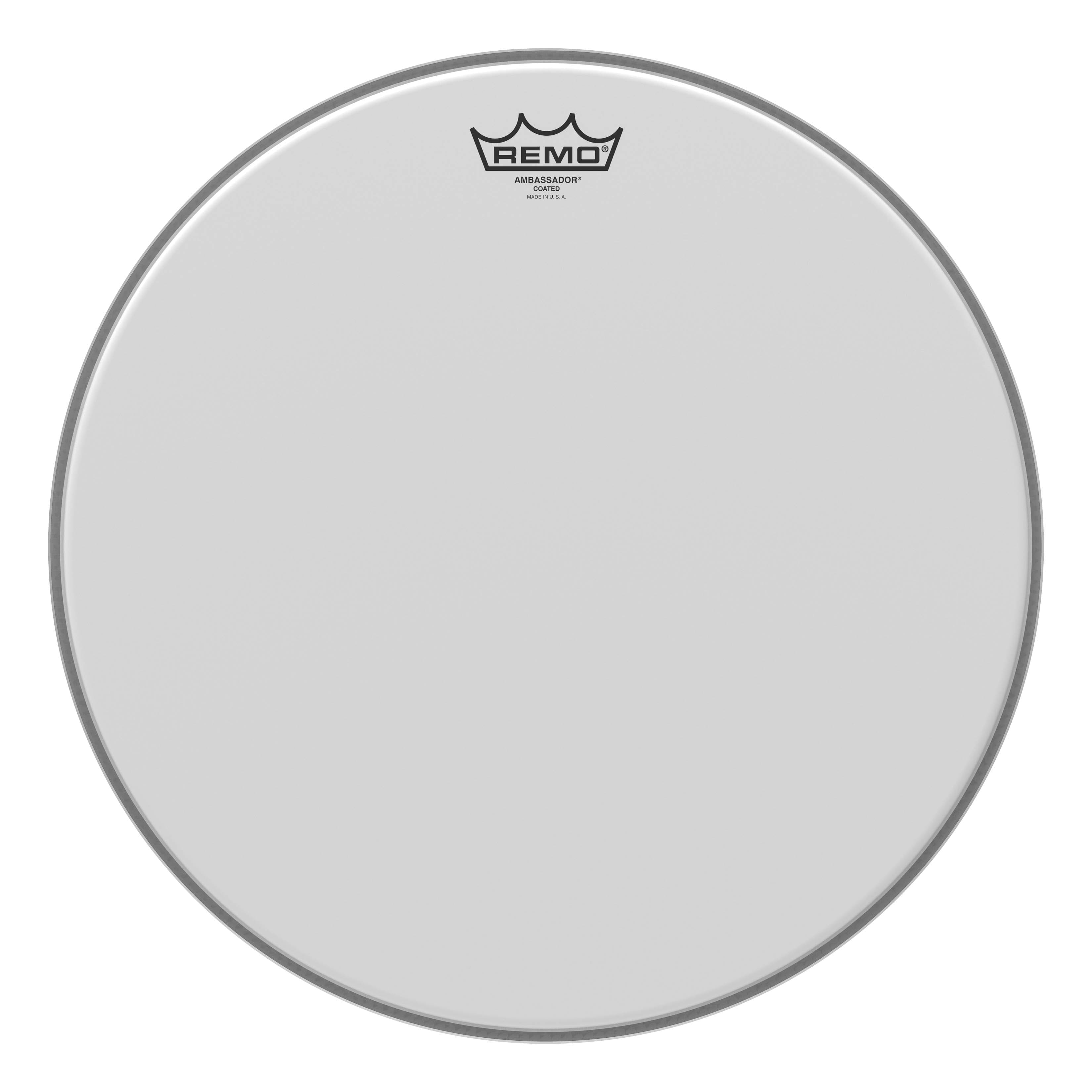 Remo - Ambassador Series 16-Inch Coated Drumhead for Snare Drum and Tom Drum with 1-Ply 10-Mil Film