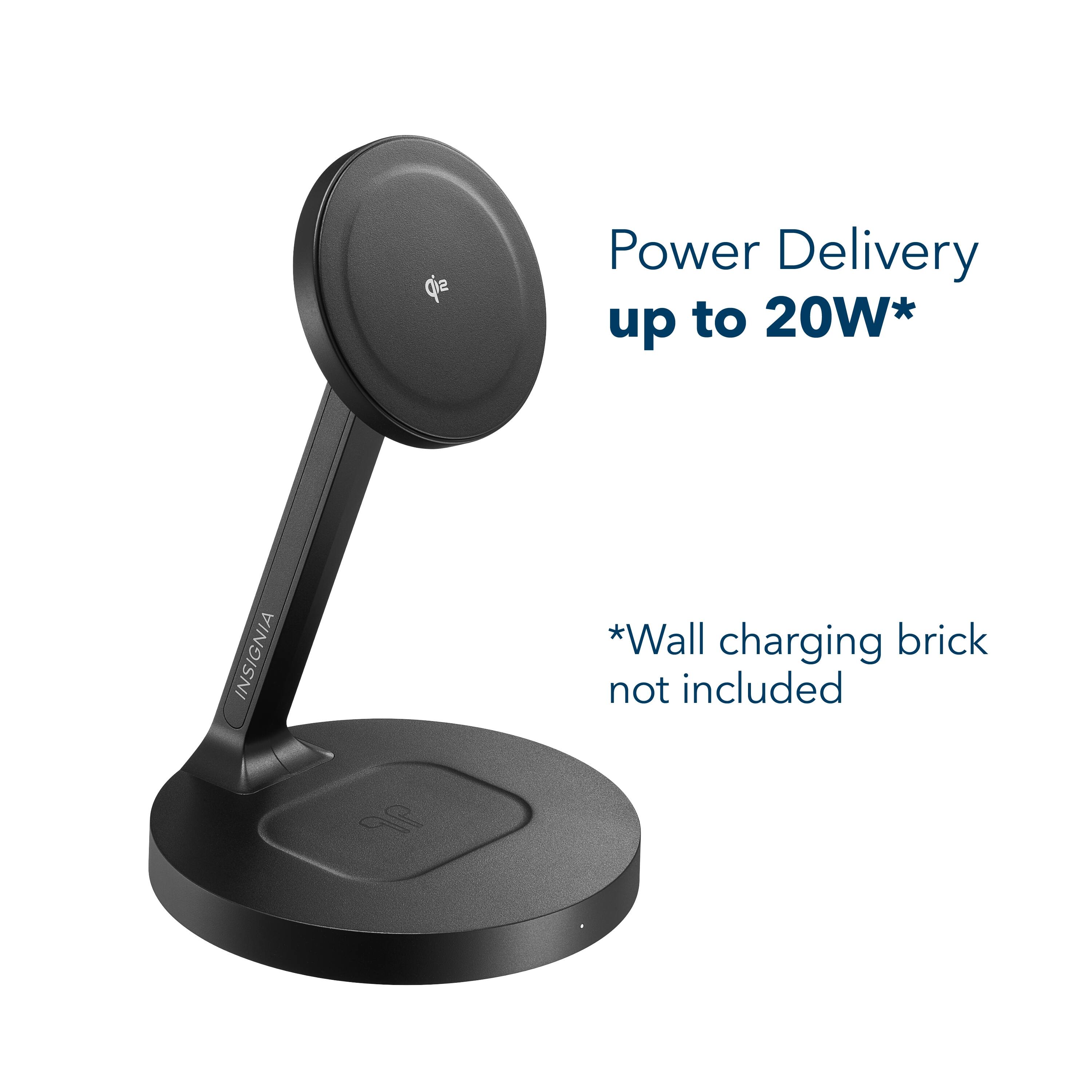 Power Delivery up to 20W*  
*Wall charging brick not included