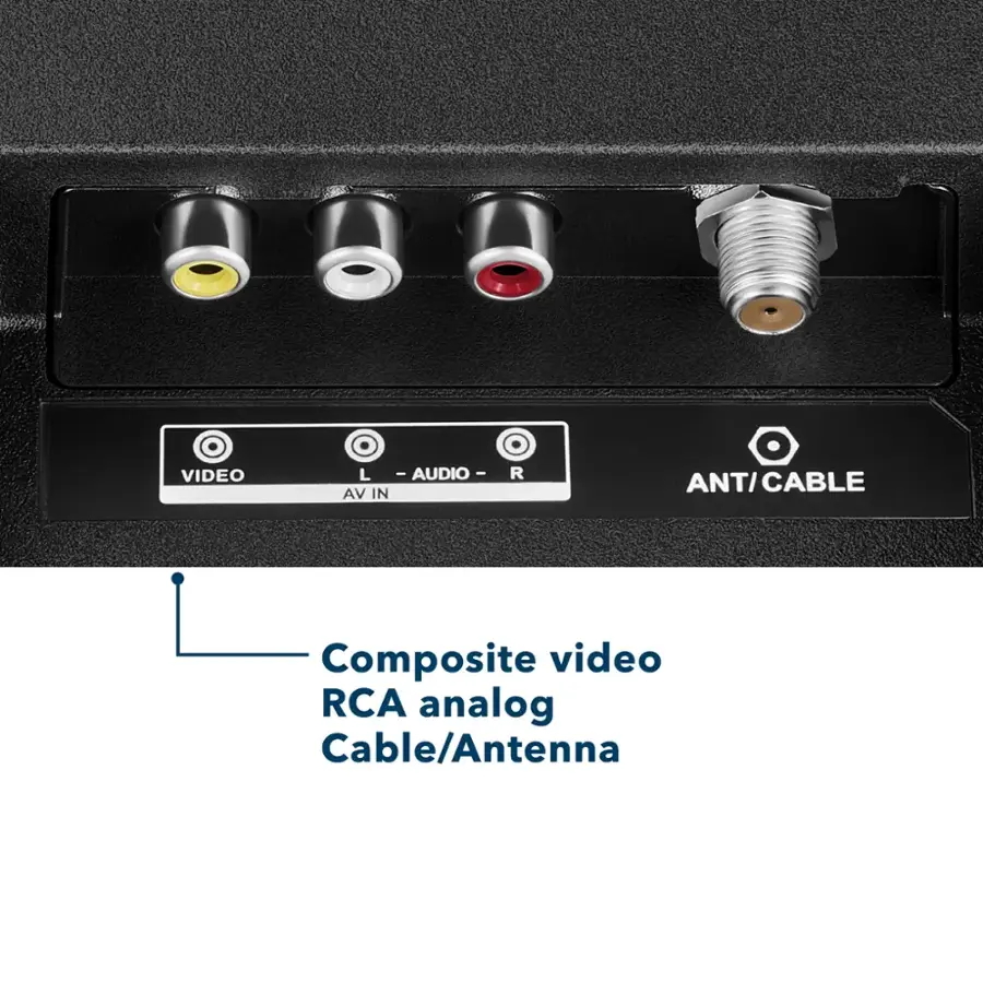 VIDEO L/AUDIO AV IN RCA analog Cable/Antenna