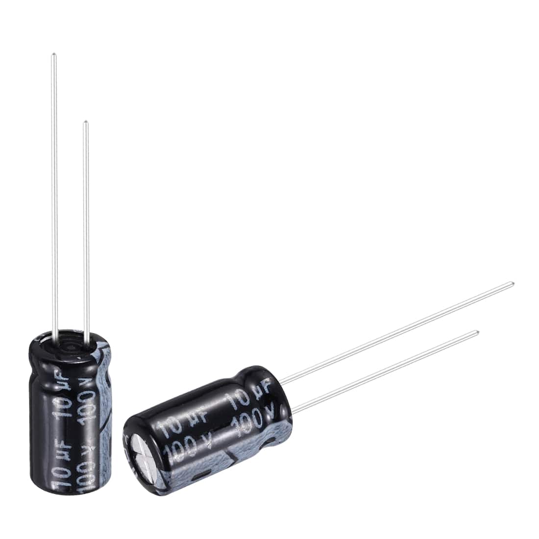 Unique Bargains - 10uF 100V 6x11mm Electrolytic Capacitor, Radial Leads Aluminum, 50pcs, 105C High Temp for TVs, LCD Monitor, VCD - Black price history on PriceWatchPro