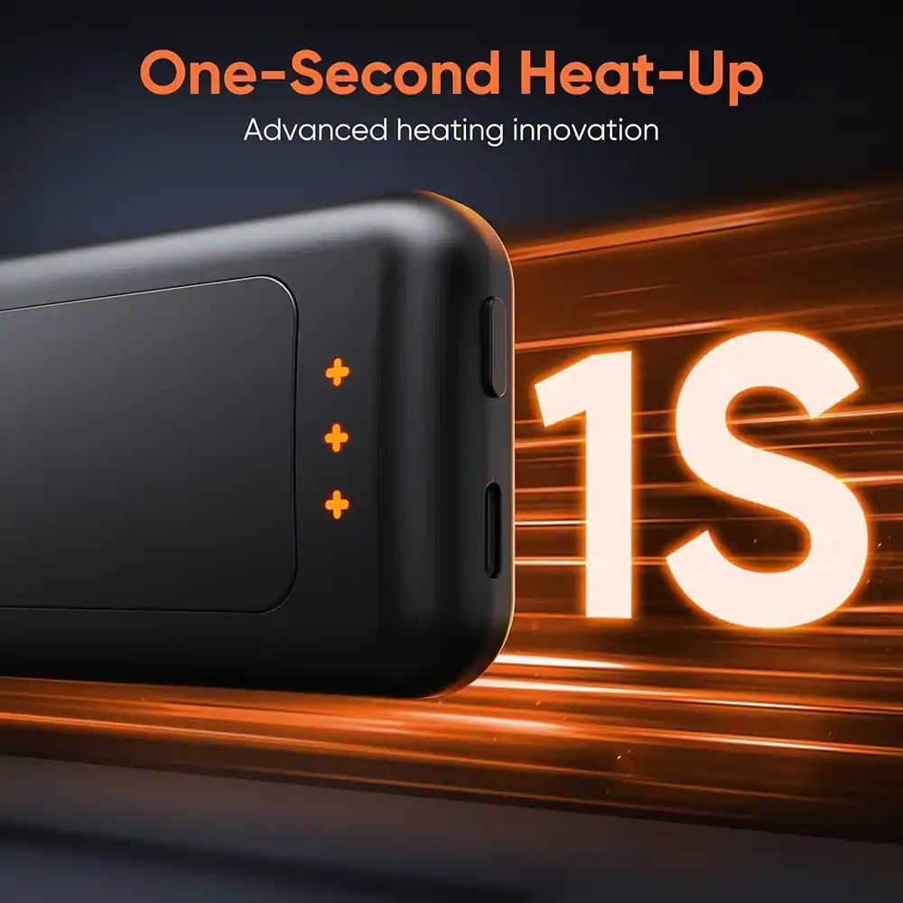 One-Second Heat-Up  
Advanced heating innovation