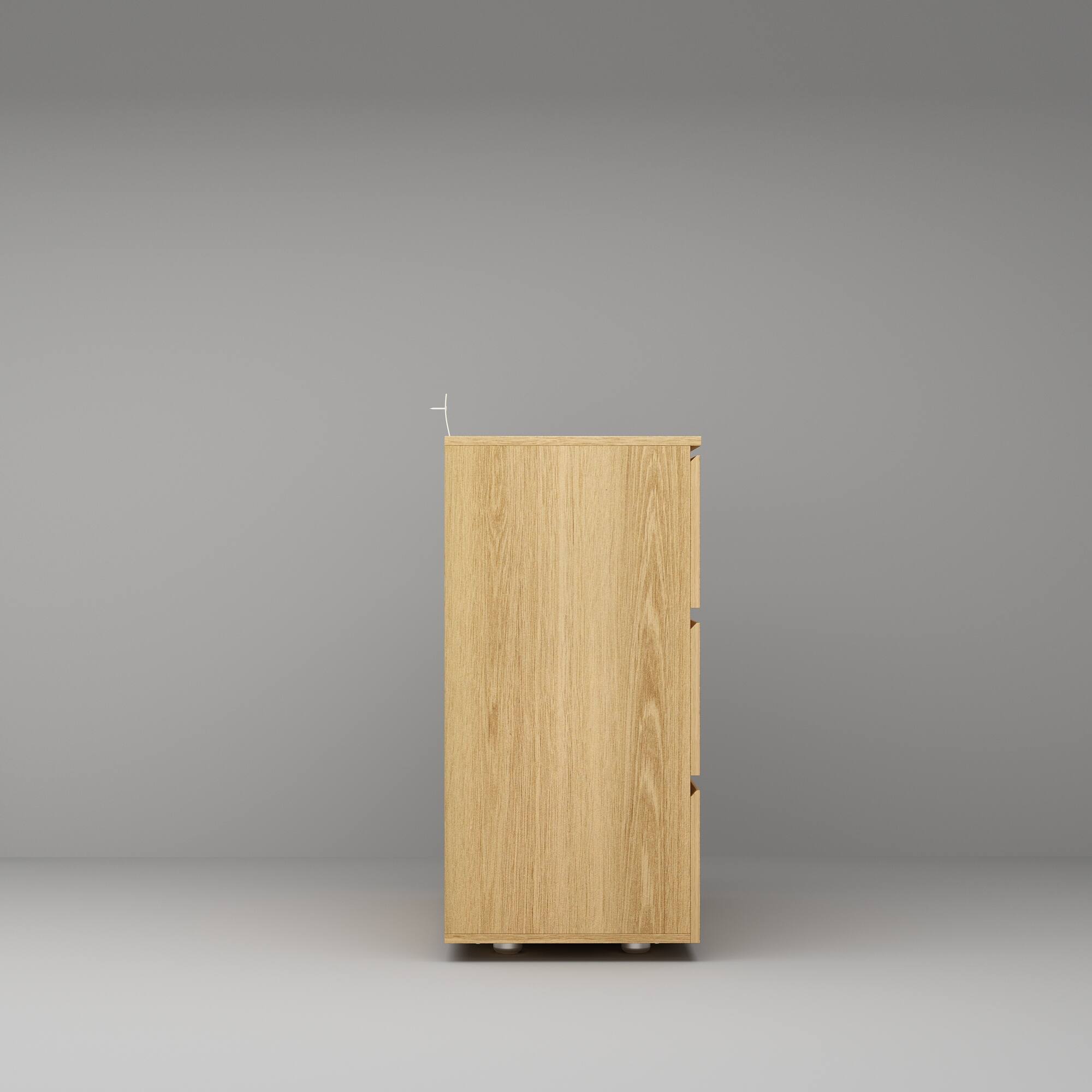 Left. FUFU & GAGA - FUFU&GAGA 3 - Drawer Dresser Compact Storage Unit – Natural Wood, Multi - Functional for Home Spaces - Wooden.