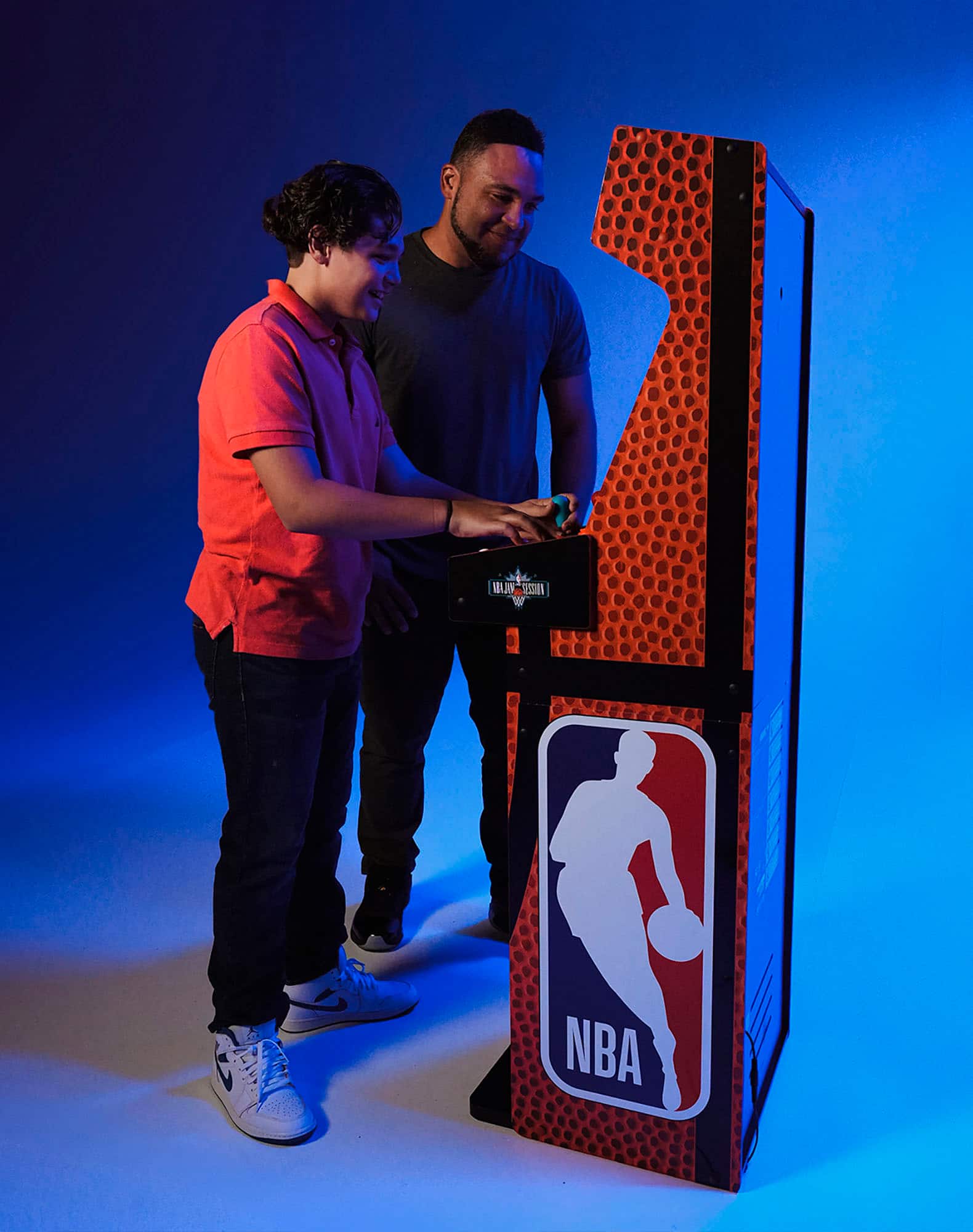 Alt View 19. Arcade1Up - NBA Jam Deluxe 2 Player Control Panel Arcade Machine - Orange.