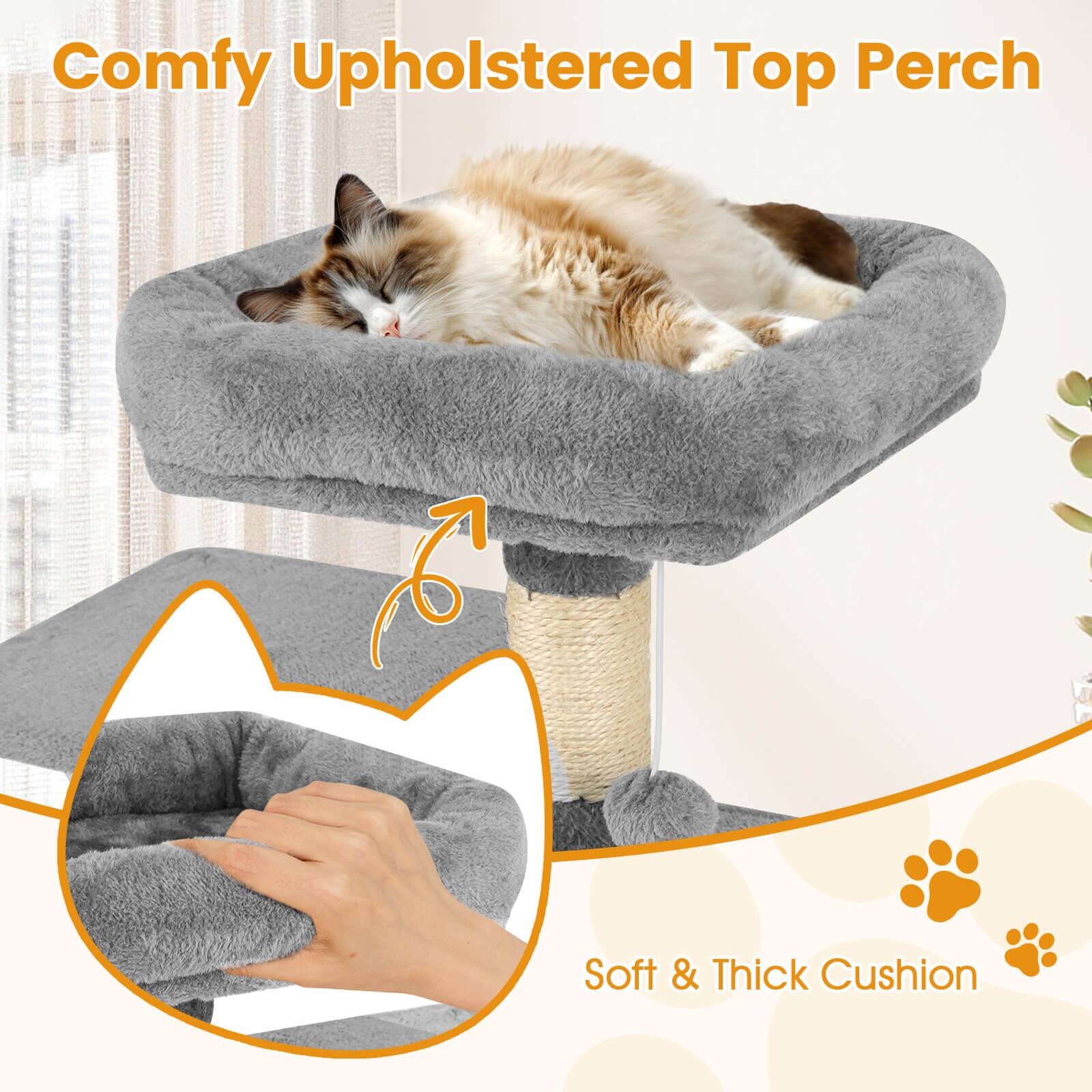 Comfy Upholstered Top Perch

Soft & Thick Cushion