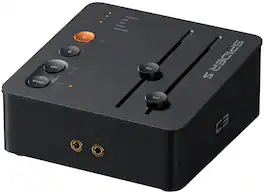 Fosi Audio - C3 Gaming USB Audio Interface - Black