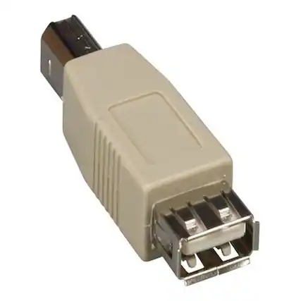 Front. Sanoxy - Sanoxy USB Type A Female to Type B Male Adapter - Beige.