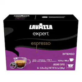 Expert Espresso Intenso Capsules, Dark Roast, Compatible with Lavazza Classy Machines (72 ct)