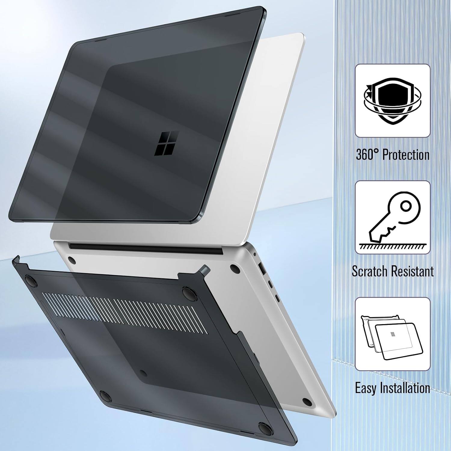 360° Protection  
Scratch Resistant  
Easy Installation