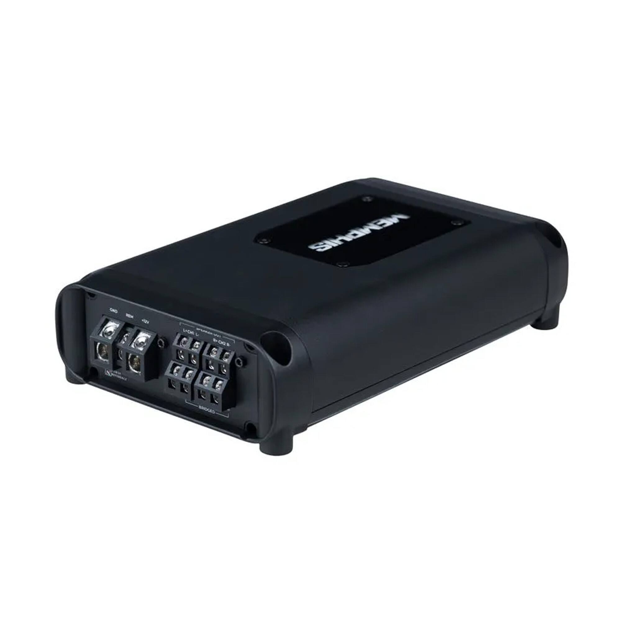 Alt View 10. Memphis Car Audio - Memphis Audio PRX500.4V2 4 Channel 500 Watt Amplifier - 125 Watts RMS x 4 at 2-Ohm - Black/Gray.