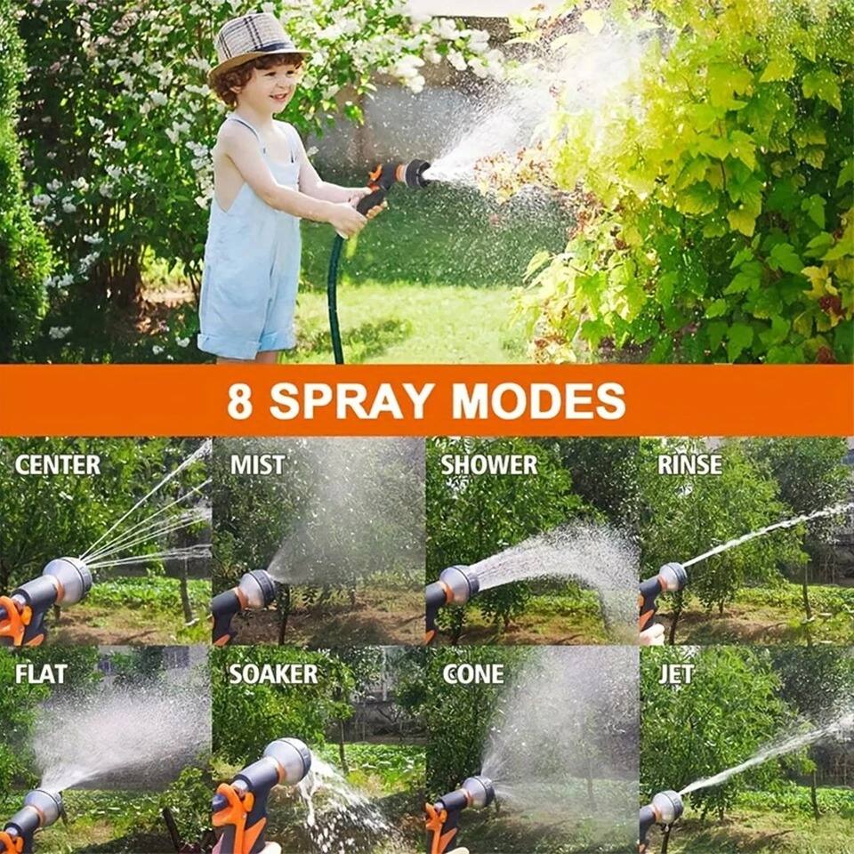 8 SPRAY MODES

CENTER  
MIST  
SHOWER  
RINSE  
FLAT  
SOAKER  
CONE  
JET