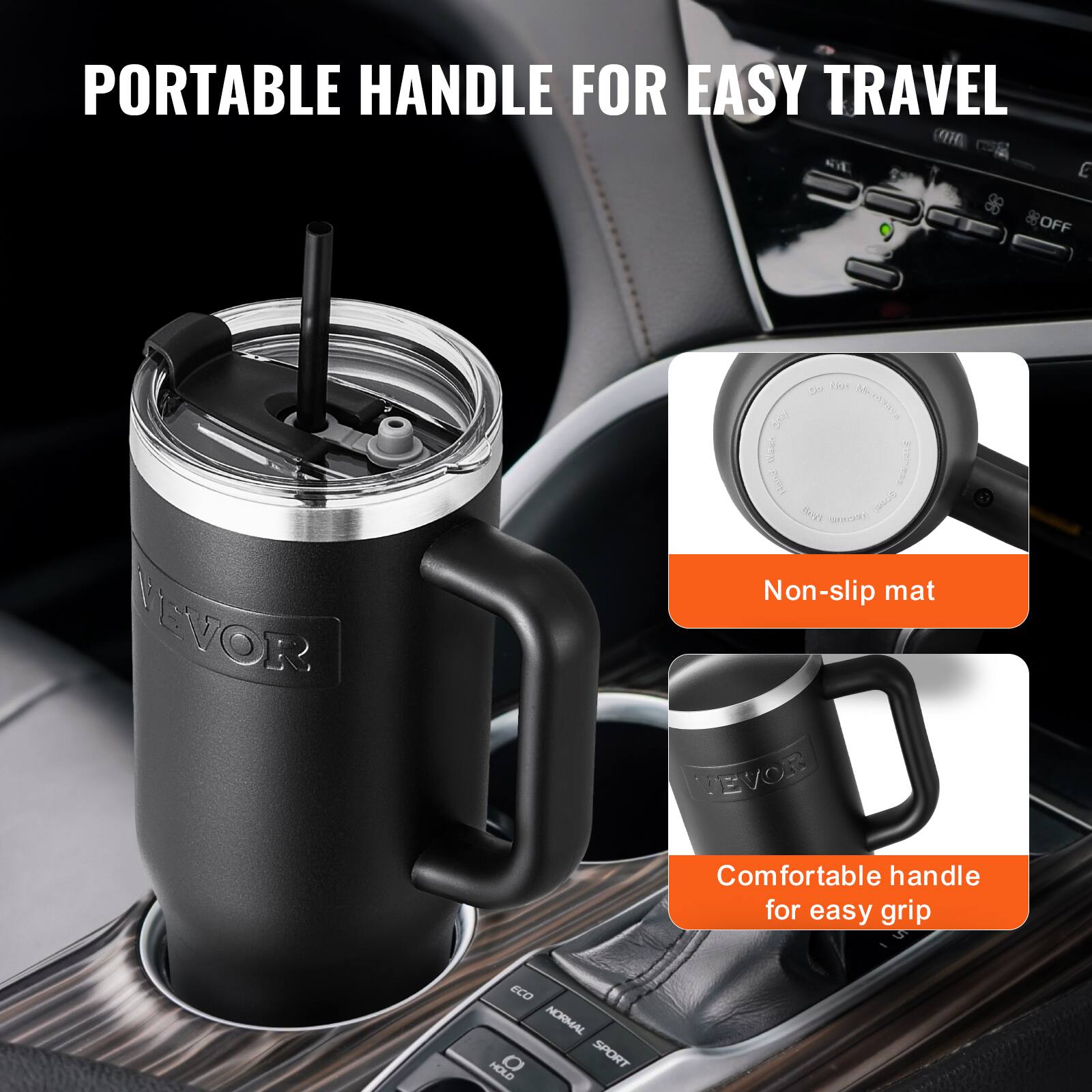 PORTABLE HANDLE FOR EASY TRAVEL

- Non-slip mat
- Comfortable handle for easy grip