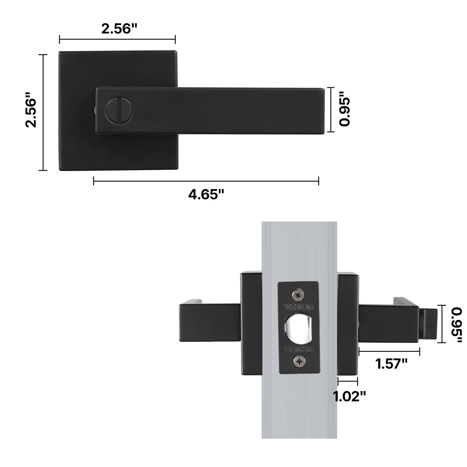 2.56"  
2.56"  
0.95"  
4.65"  
1.57"  
0.95"  
1.02"