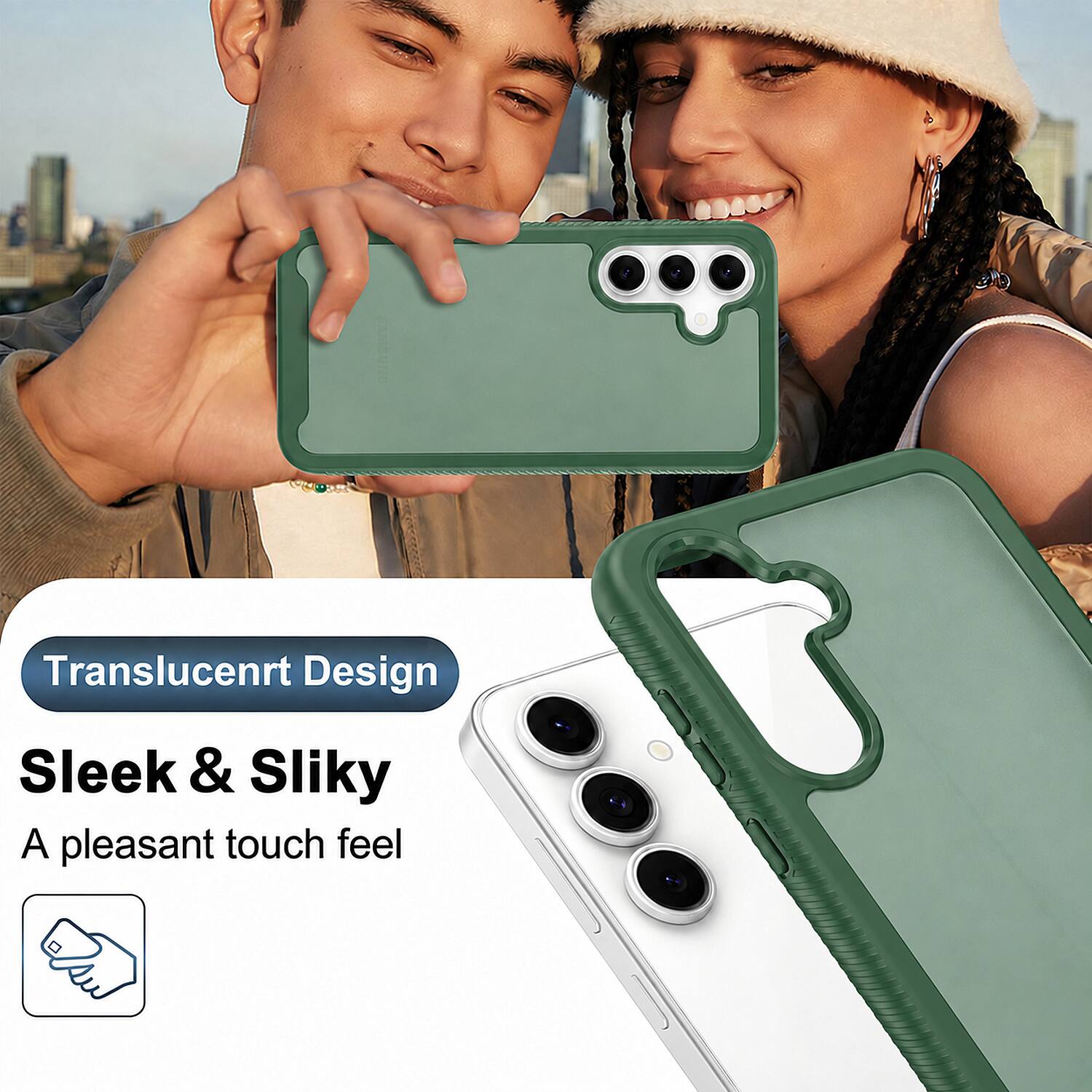 Translucent Design  
Sleek & Silky  
A pleasant touch feel