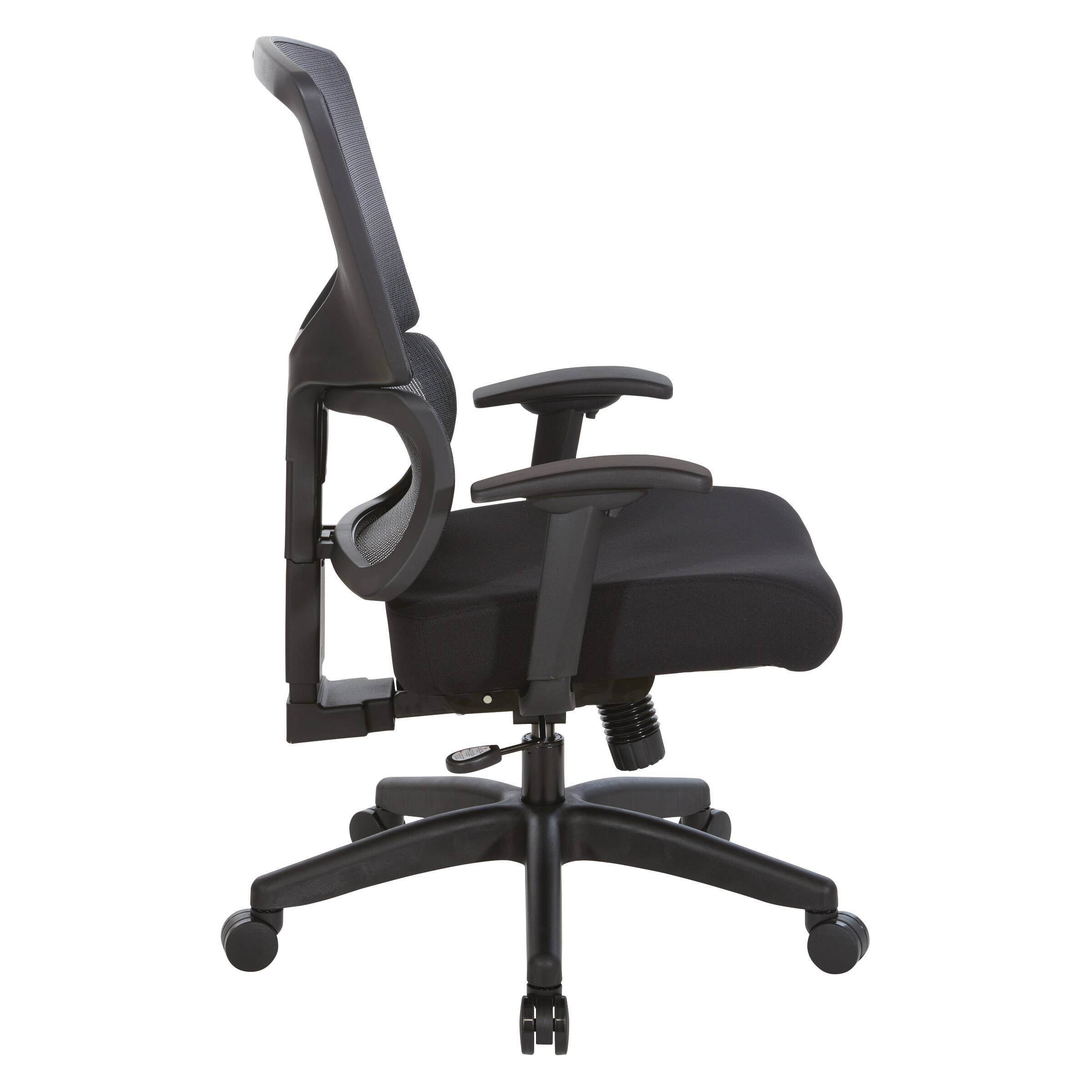 Left. Office Star Products - Vertical Matrix Back Manager's Chair - Black.
