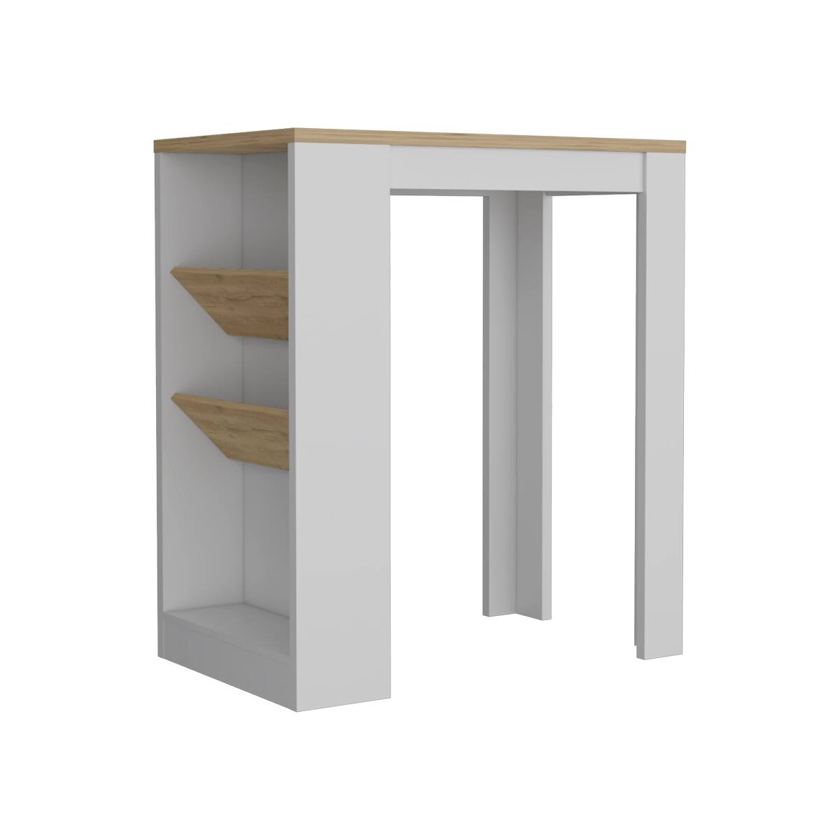 Angle. Loheer - Loheer Modern Stationary Kitchen Island Rectangular Multicolor - Multicolor.