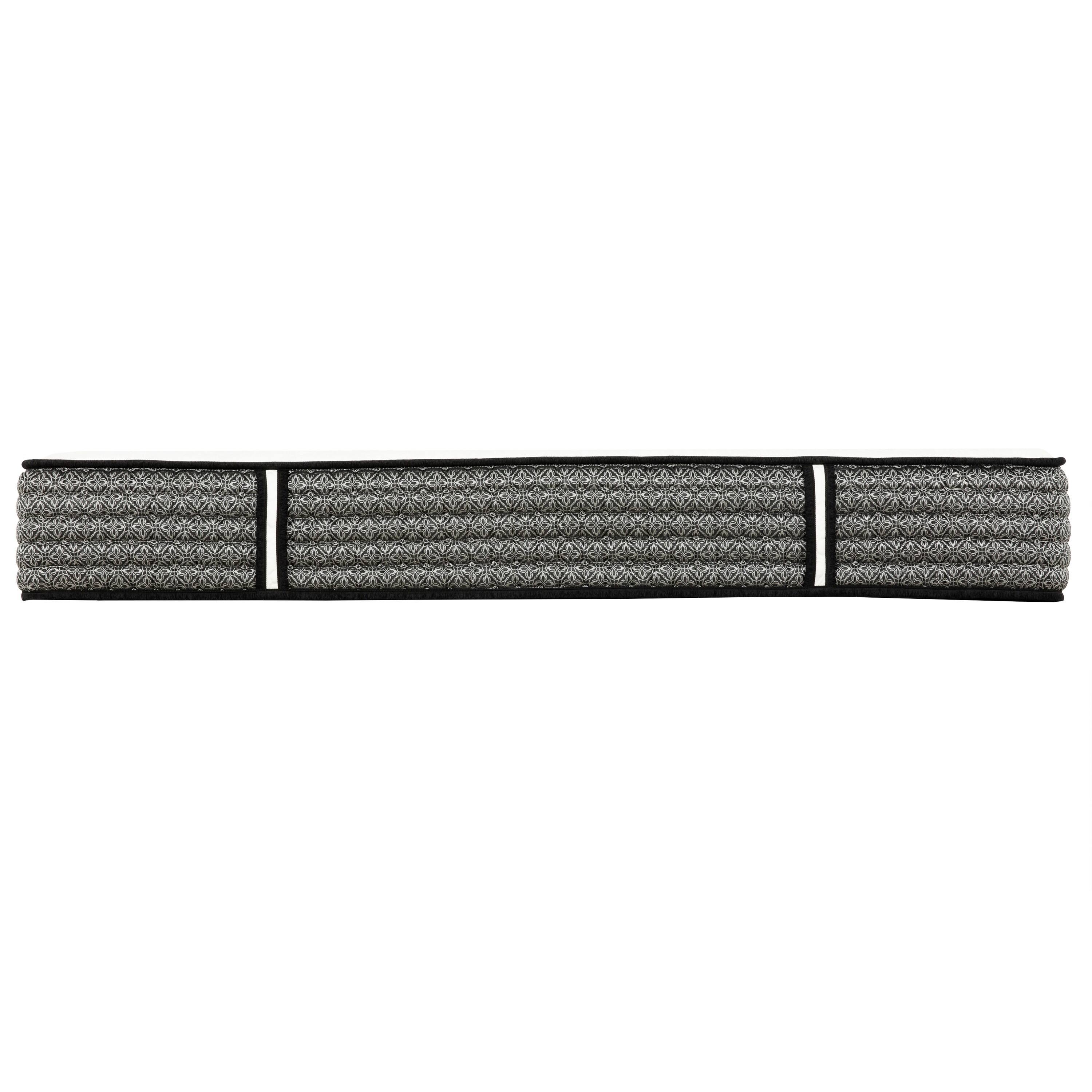 Left. Manhattan Lane - Che King Size 12 Inch Mattress, Pocket Coil, Cool Gel Memory Foam - White, Gray.