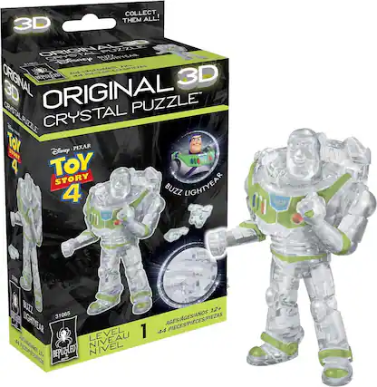 COLLECT THEM ALL!
3D ORIGINAL PUZZLE CRYSTAL
Disney BUZZ LIGHTYEAR
31065
12+
AGES/AGES/AOS
44 PIECES/PIECES/PIEZAS
TOY STORY 4
Disney PIXAR
BUZZ LIGHTYEAR
LEVEL 1
NIVEAU 1
BRAND: BEPUZZLED