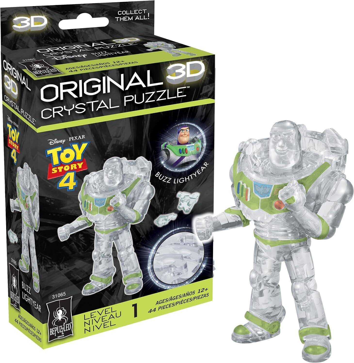 COLLECT THEM ALL!  
3D ORIGINAL PUZZLE CRYSTAL  
Disney BUZZ LIGHTYEAR  
31065  
12+  
AGES/AGES/AOS  
44 PIECES/PIECES/PIEZAS  
TOY STORY 4  
Disney PIXAR  
BUZZ LIGHTYEAR  
LEVEL 1  
NIVEAU 1  
BRAND: BEPUZZLED