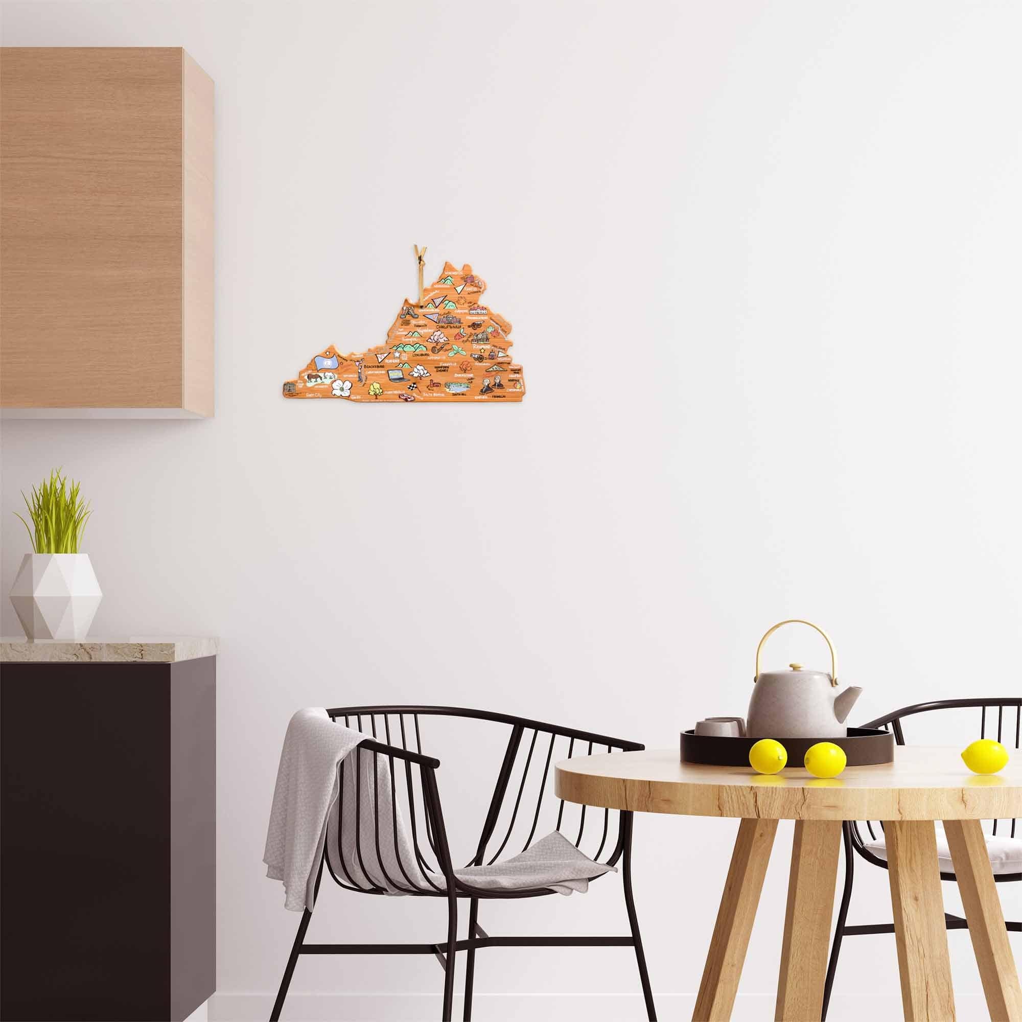 Left. Totally Bamboo - Virginia Cutting Board with Artwork by Fish Kiss.