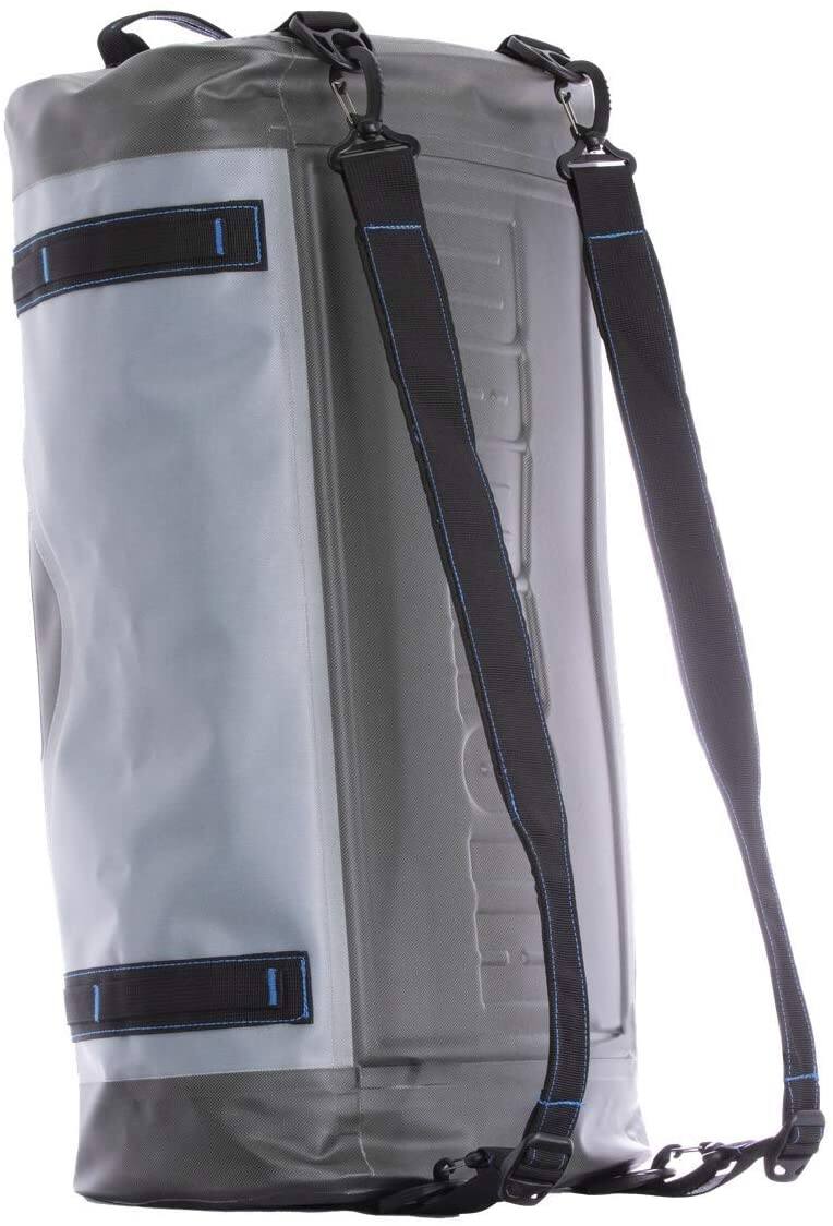 Angle. Mammoth - Frontier 50 Waterproof Duffle Backpack Cooler - Gray.