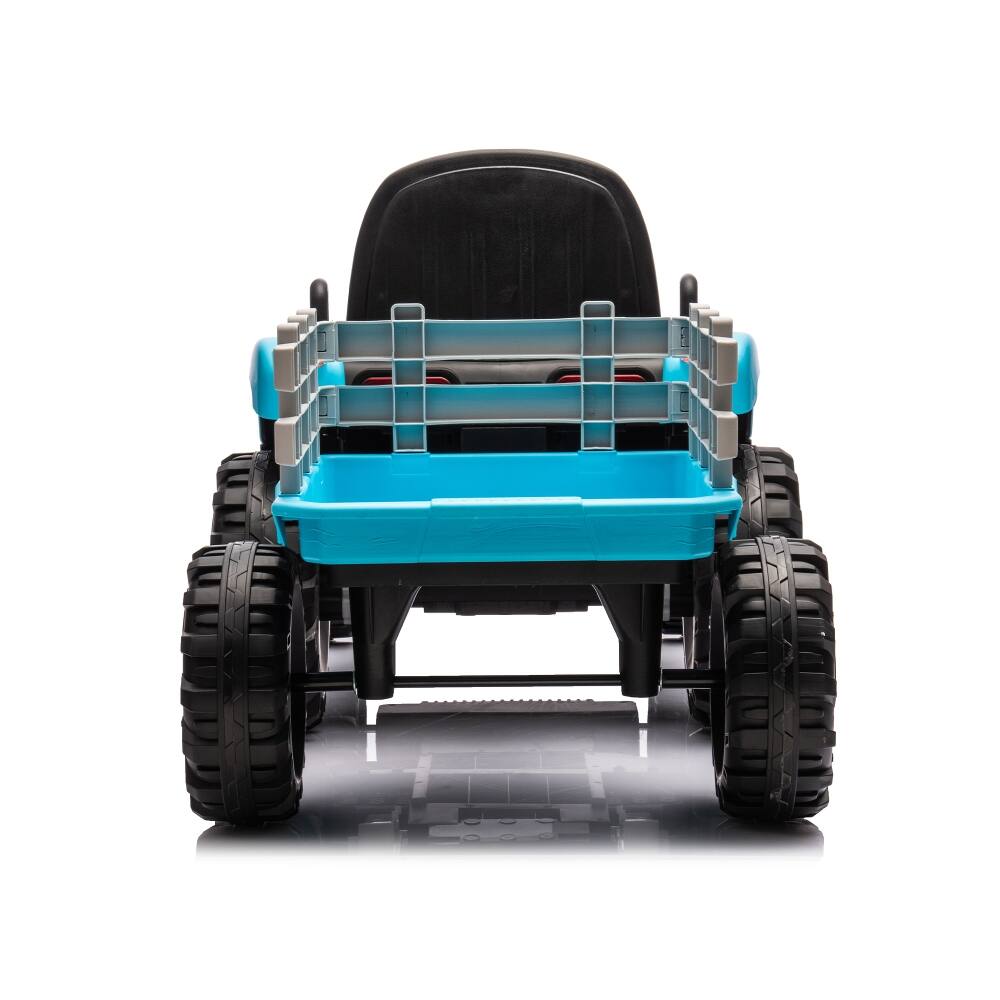 Alt View 9. Ropilly - Ropilly 24V battery powered ride on tractor with Trailer Blue.