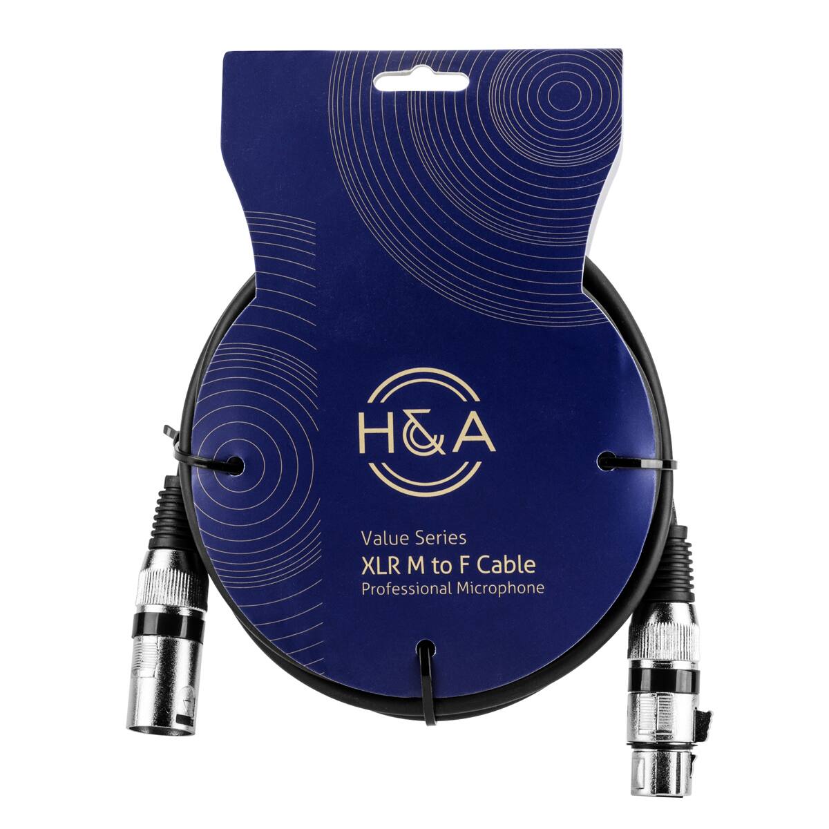 H&A Value Series XLR M to F Cable Professional Microphone