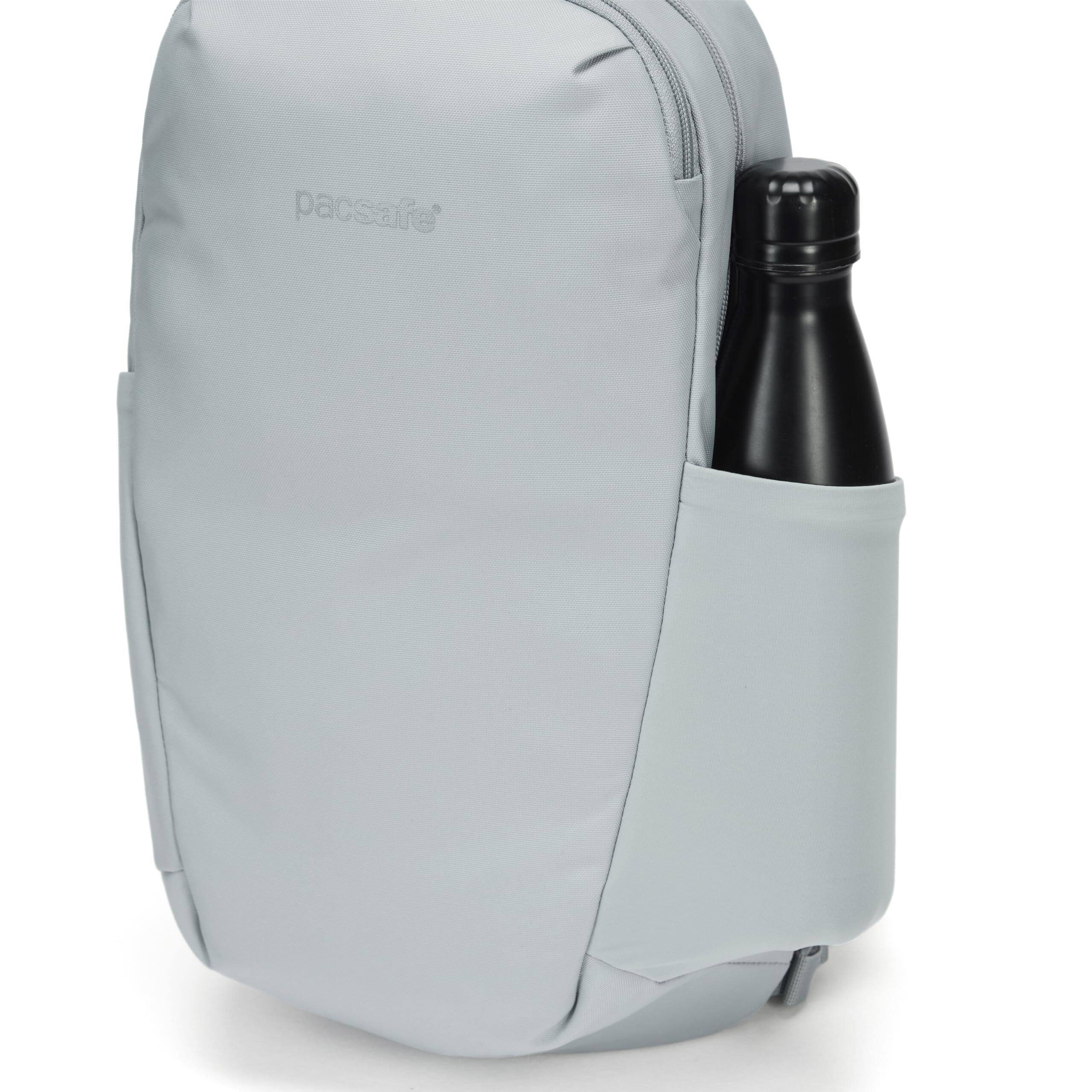 Back. Pacsafe - V 12L Tech Backpack - Digital Gray.