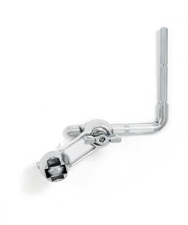 Gibraltar Hardware - Twin 9.5mm L-Arm and Clamp for Percussion Accessories, Dual Post L-Rod Clamp with Two 3/8" Diameter Posts