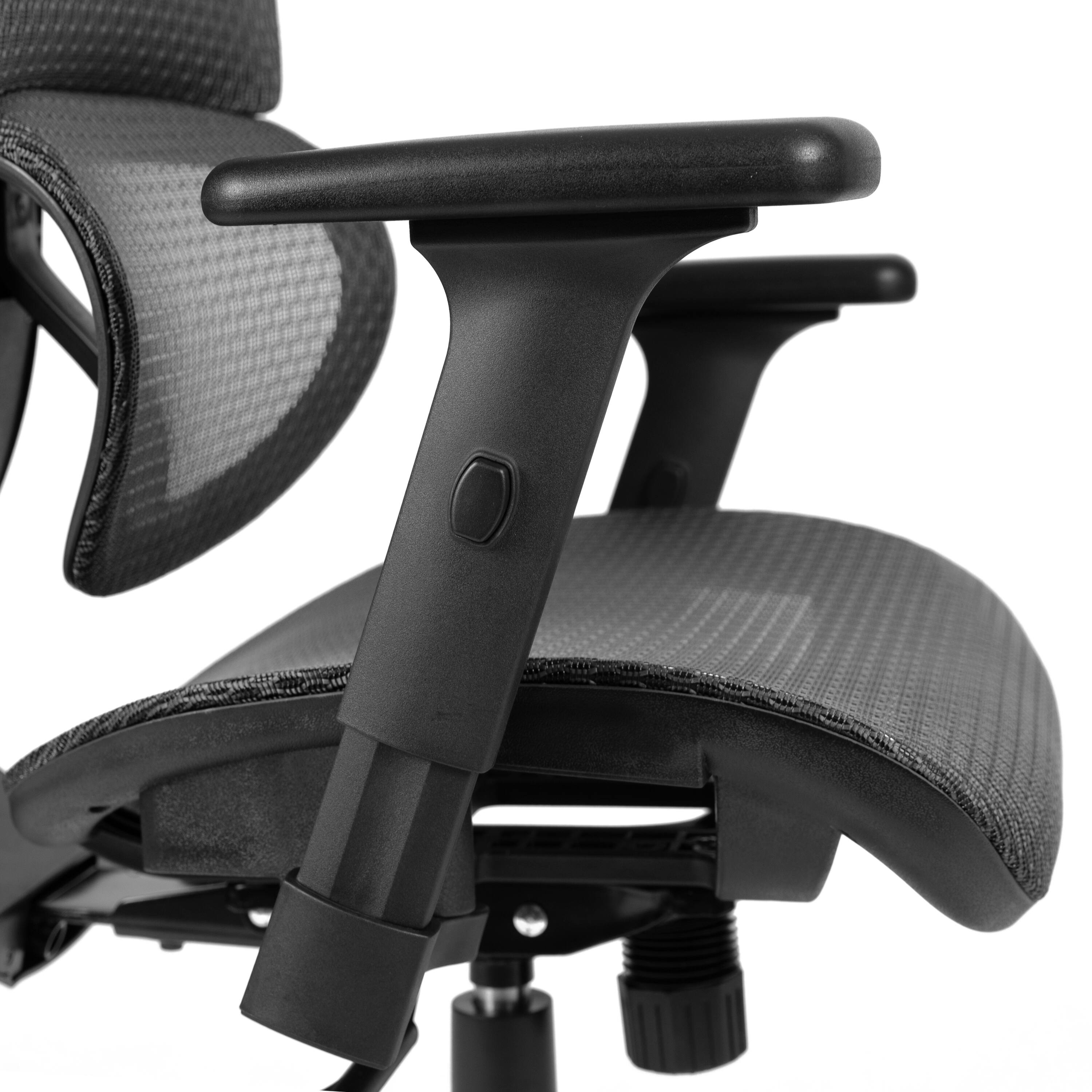 Alt View 10. Emma + Oliver - Ergonomic Mesh Office Chair-Synchro-Tilt, Headrest, Adjustable Pivot Arms - Gray.