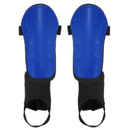 Unique Bargains - Soccer Shin Guards, Shin Pads Protective Equipment with Ankle Protection - For Youth Adults Football Training, L Size - Blue