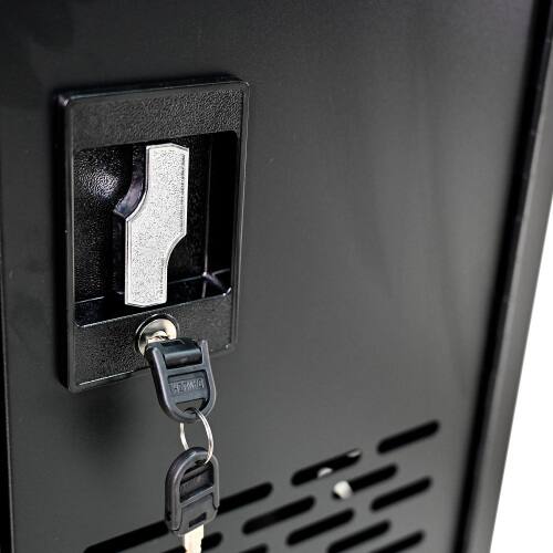 Alt View 6. GOODSILO - 16-Compartment Locking Charging Cabinet for Laptops & Chromebooks - Black.